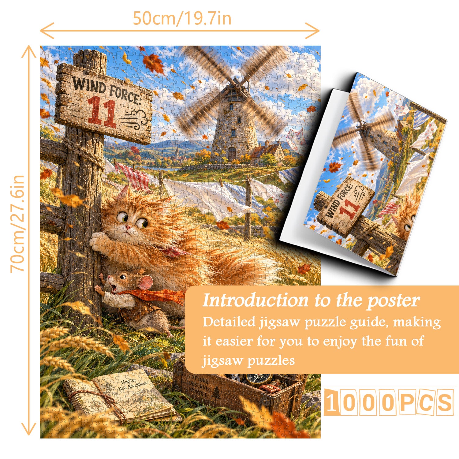 Windy Adventure Jigsaw Puzzle 1000 Pieces