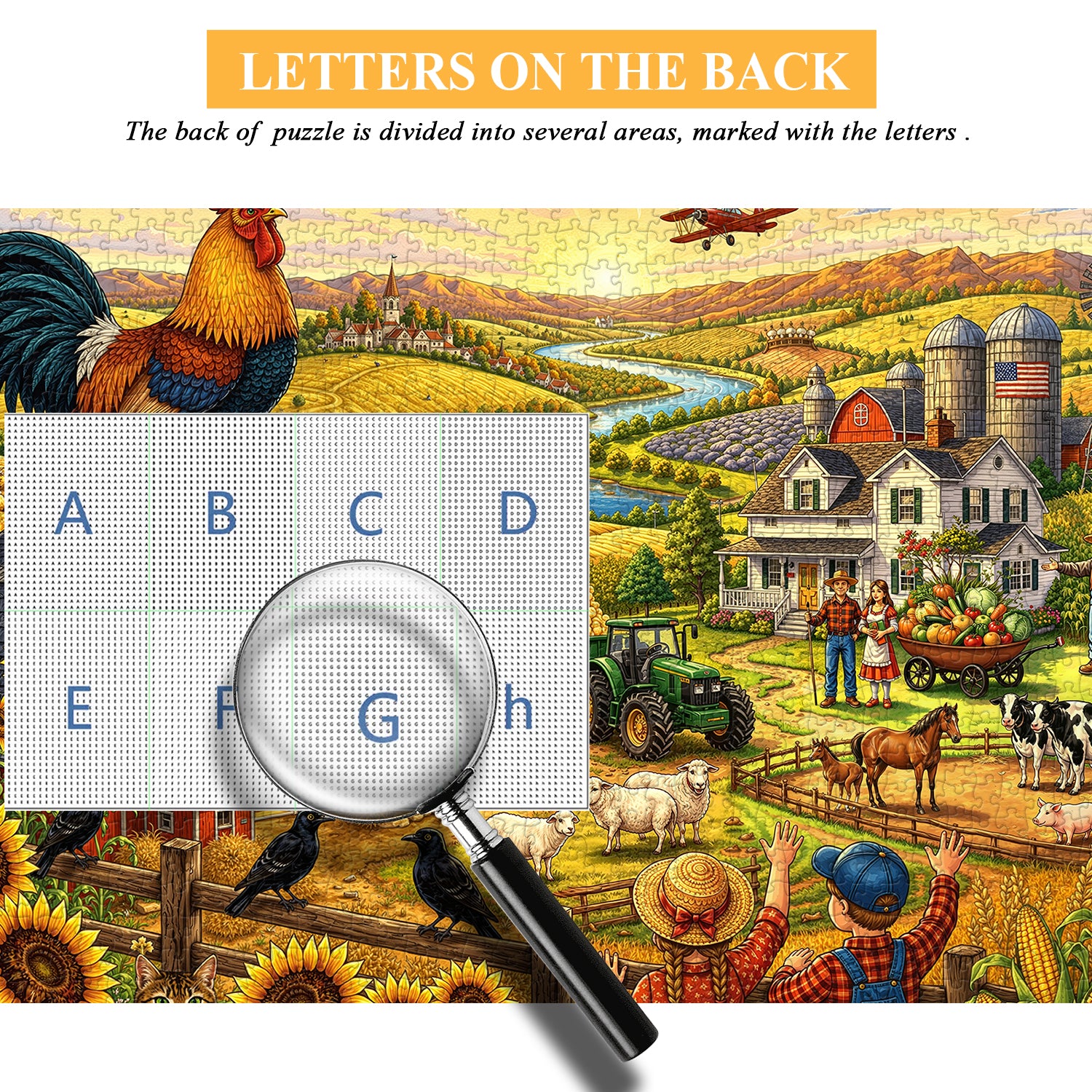 Golden Hills Farm Puzzle 1000 Teile