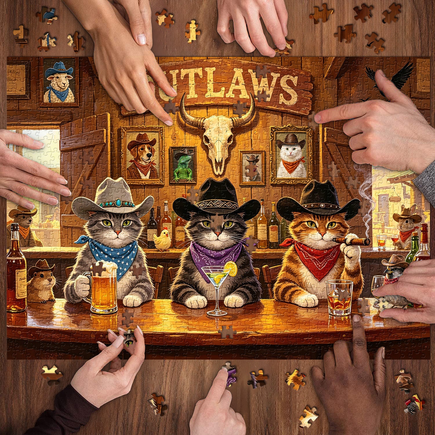 Puzzle Saloon Kitties da 1000 pezzi