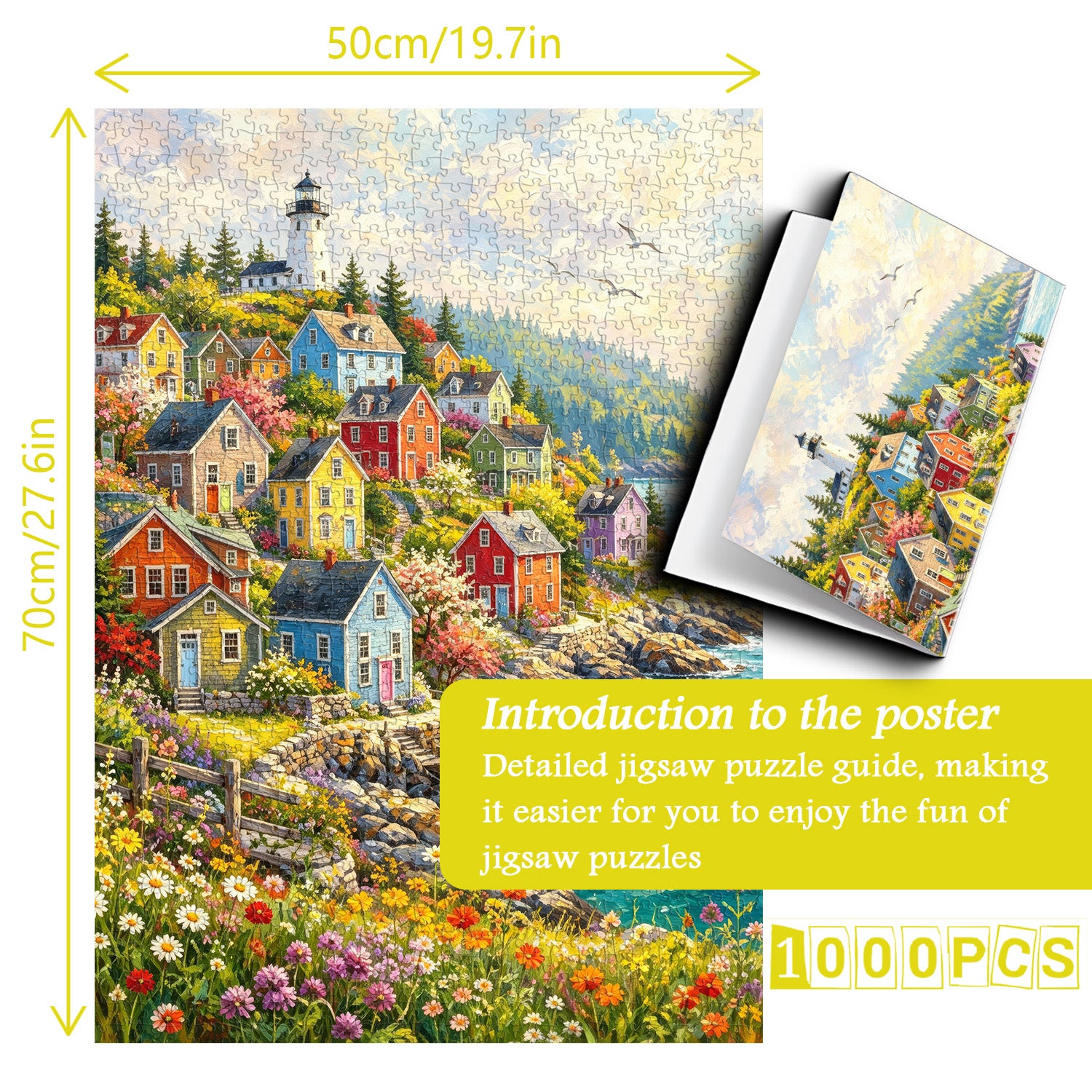 Sea Isle Town Jigsaw Puzzle 1000 Pieces