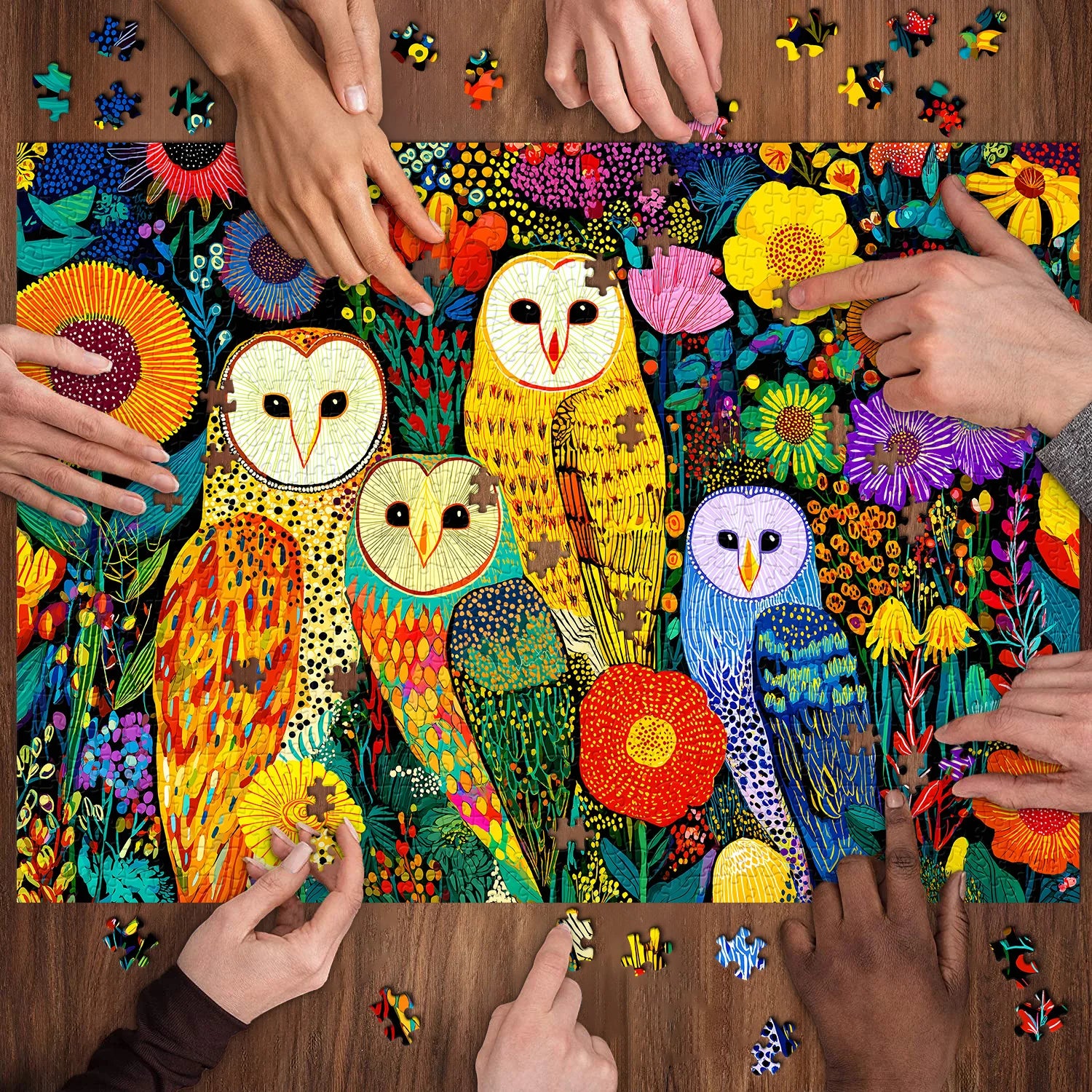 Garden Owls Jigsaw Puzzle 1000 Pieces