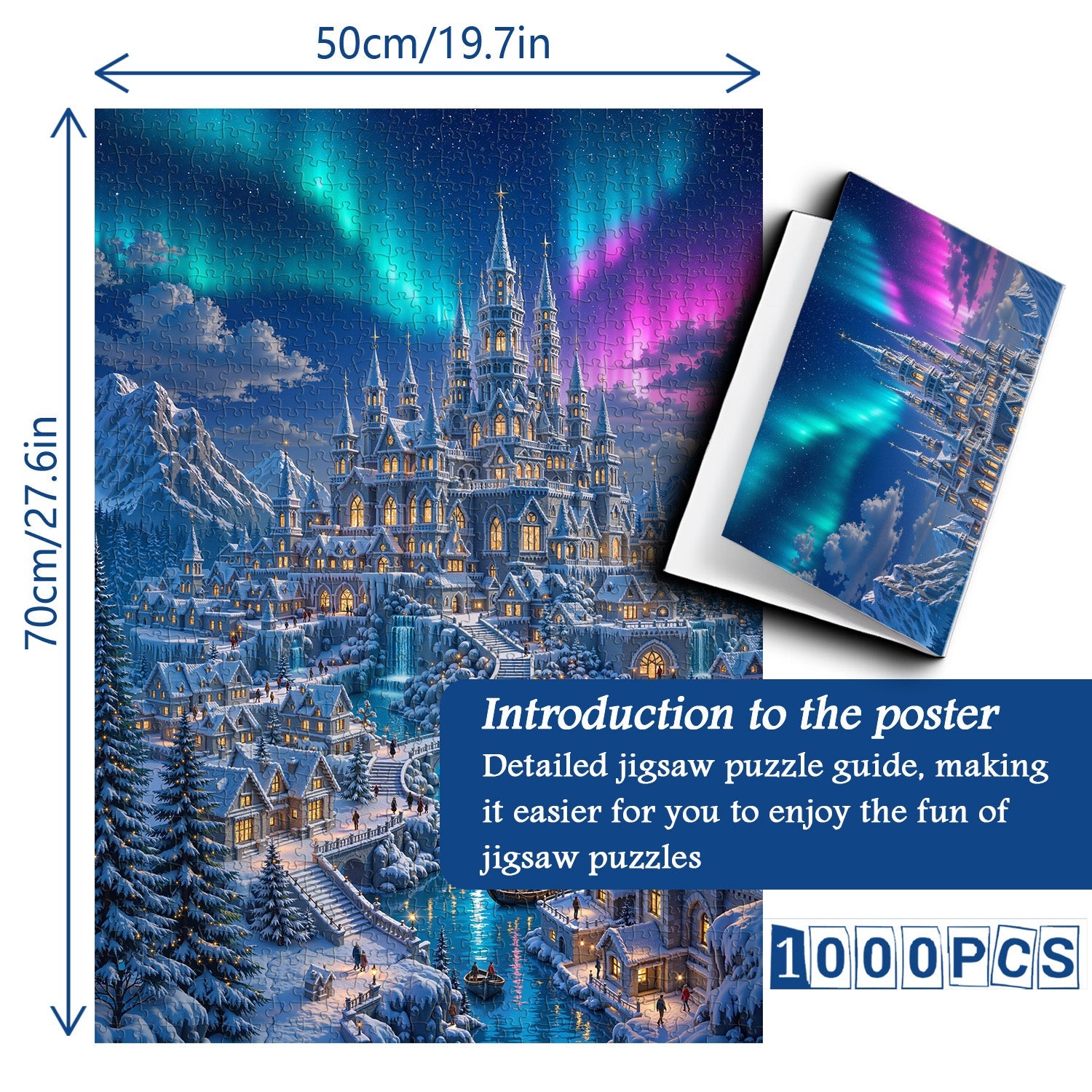 Aurora Fortress Jigsaw Puzzle 1000 Pieces