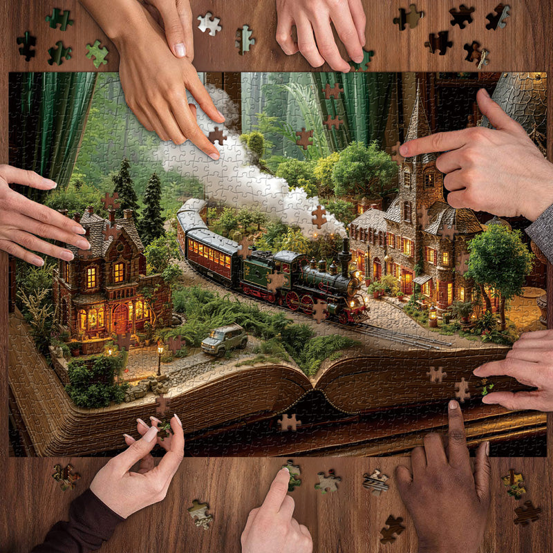 À travers les pages Puzzle de puzzle 1000 pièces