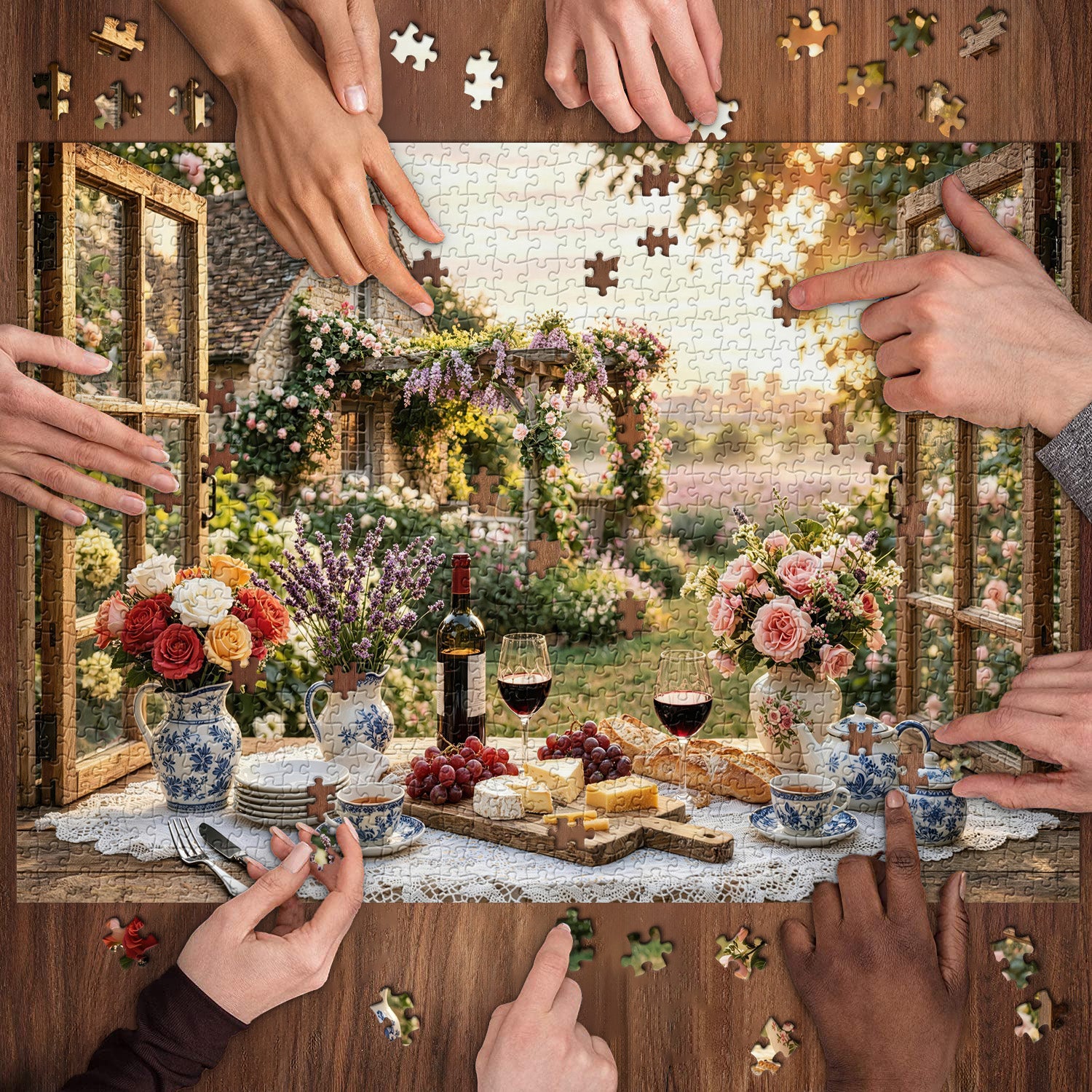 Flüstern eines Sommergarten-Puzzles, 1000 Teile