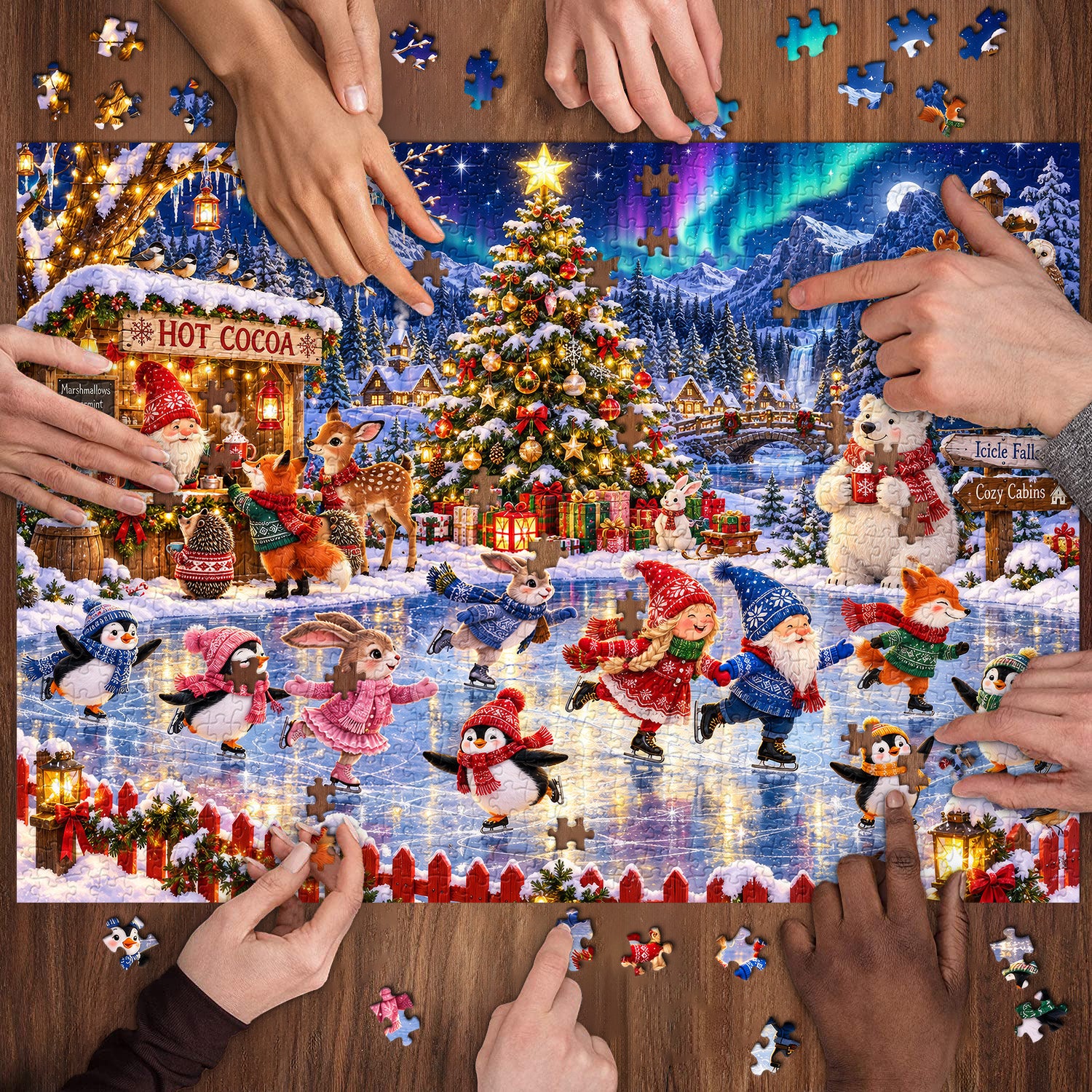 Christmas Ice Party Jigsaw Puzzle 1000 Pieces