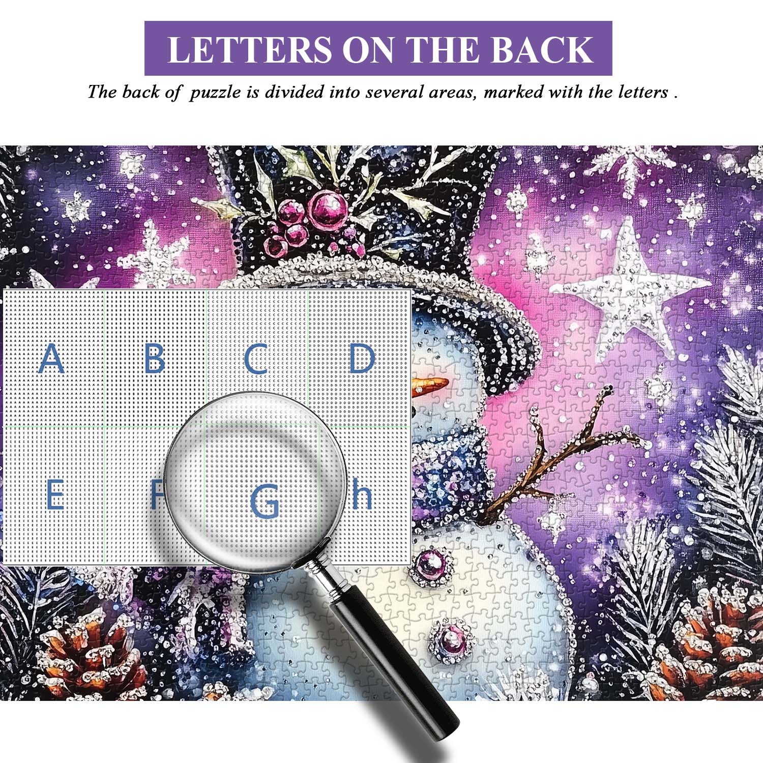 Diamond Snowman Jigsaw Puzzle 1000 Pieces
