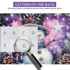 Diamond Snowman Jigsaw Puzzle 1000 Pieces