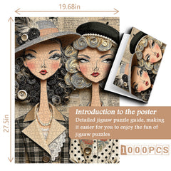 Puzzle per donne alla moda da 1000 pezzi