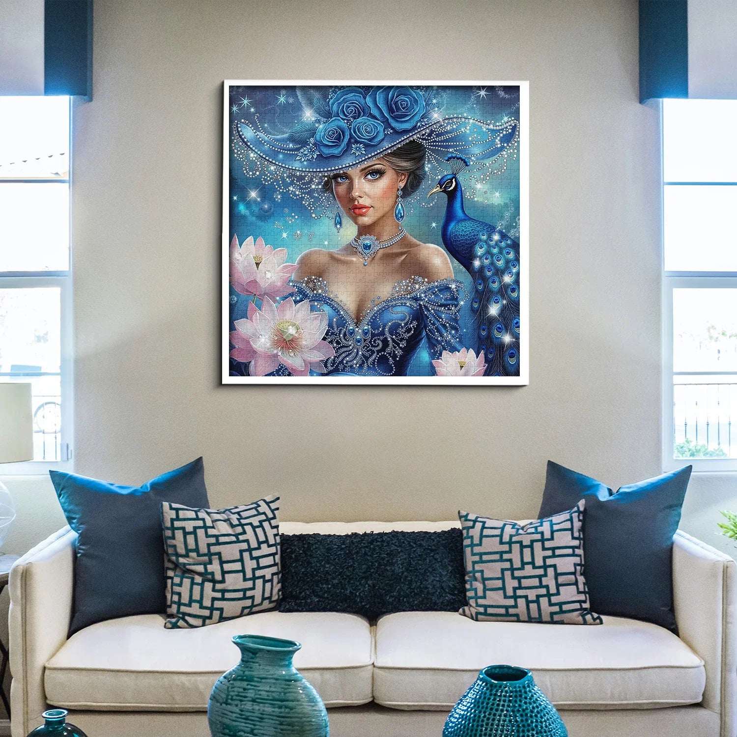 The Peacock Lady Jigsaw Puzzle 1000 Pieces