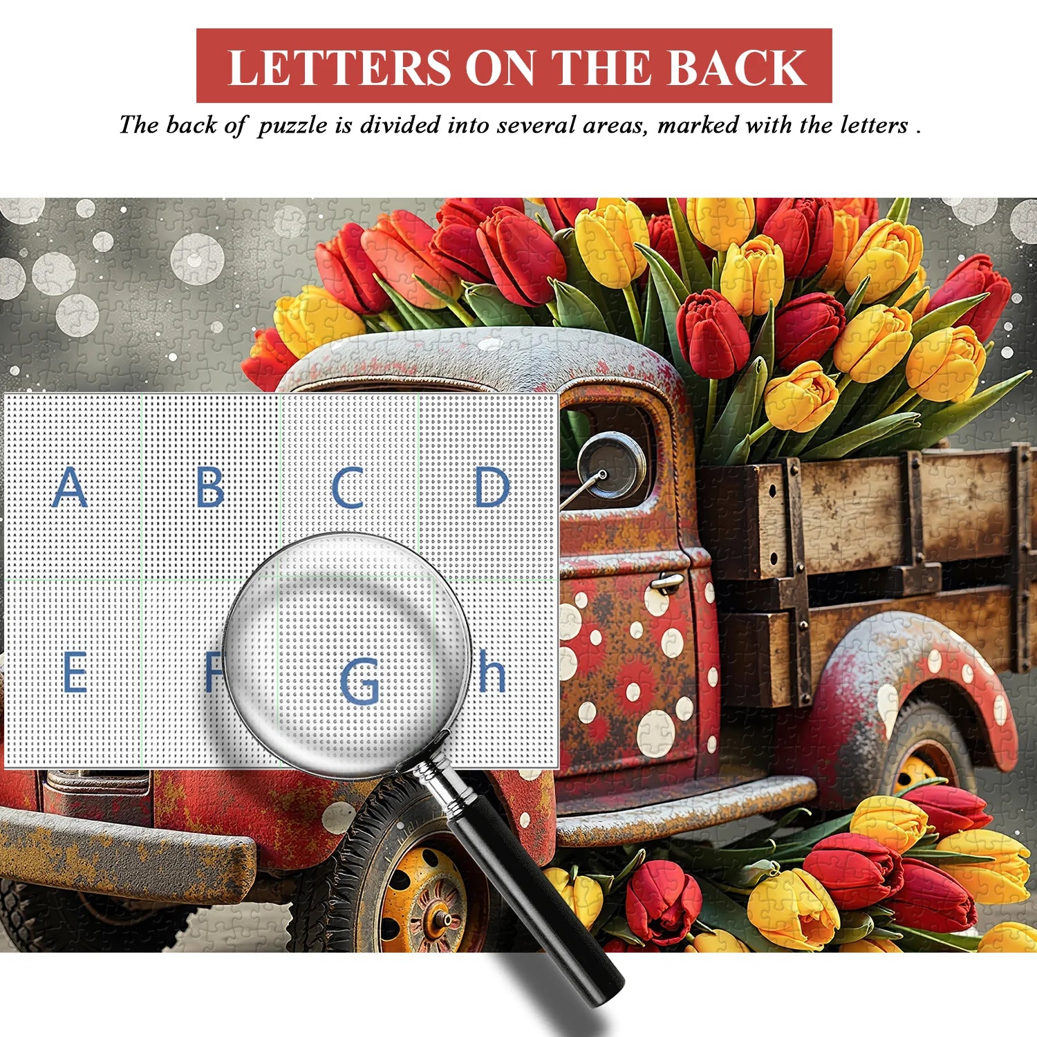 Puzzle del camion dei tulipani 1000 pezzi