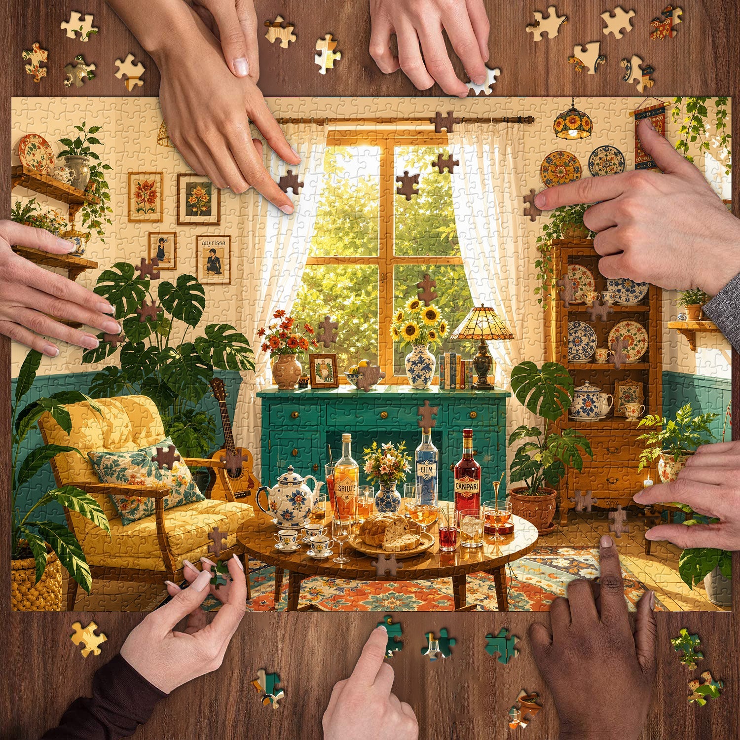 Cozy Country Home Art Jigsaw Puzzle 1000 Pieces