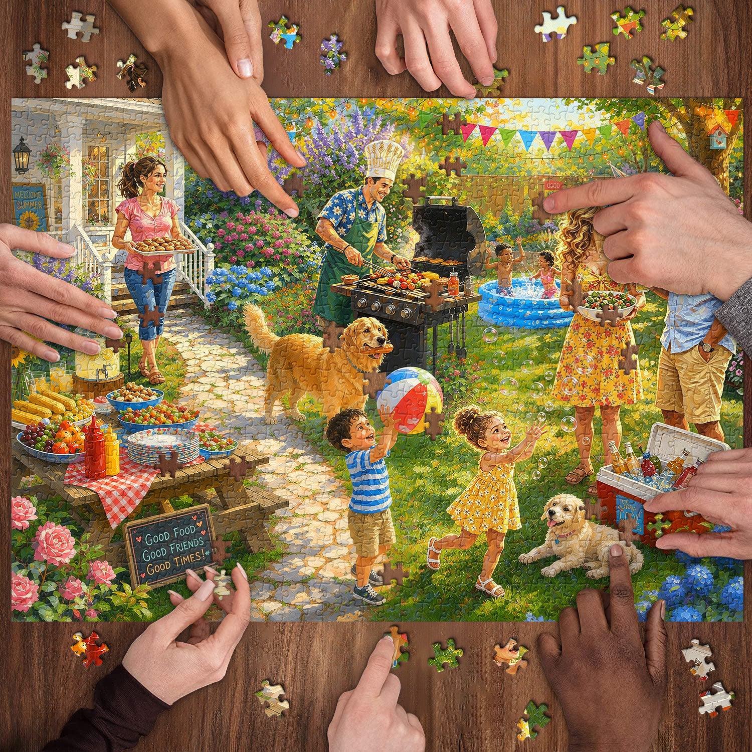 Summer Gathering Jigsaw Puzzle 1000 Pieces