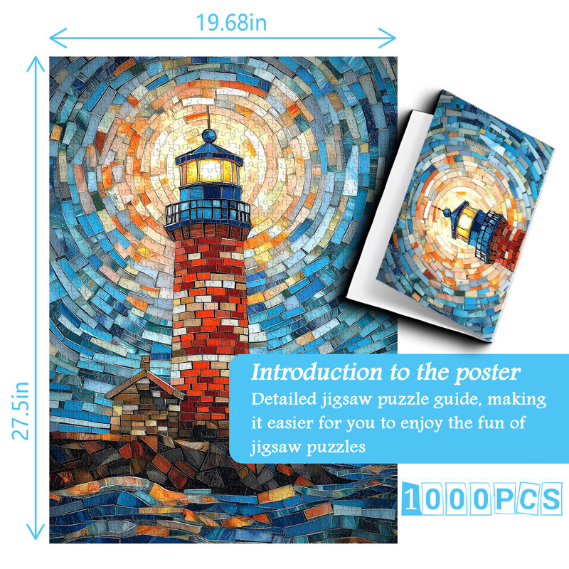 Puzzle de puzzle du phare mosaïque 1000 pièces