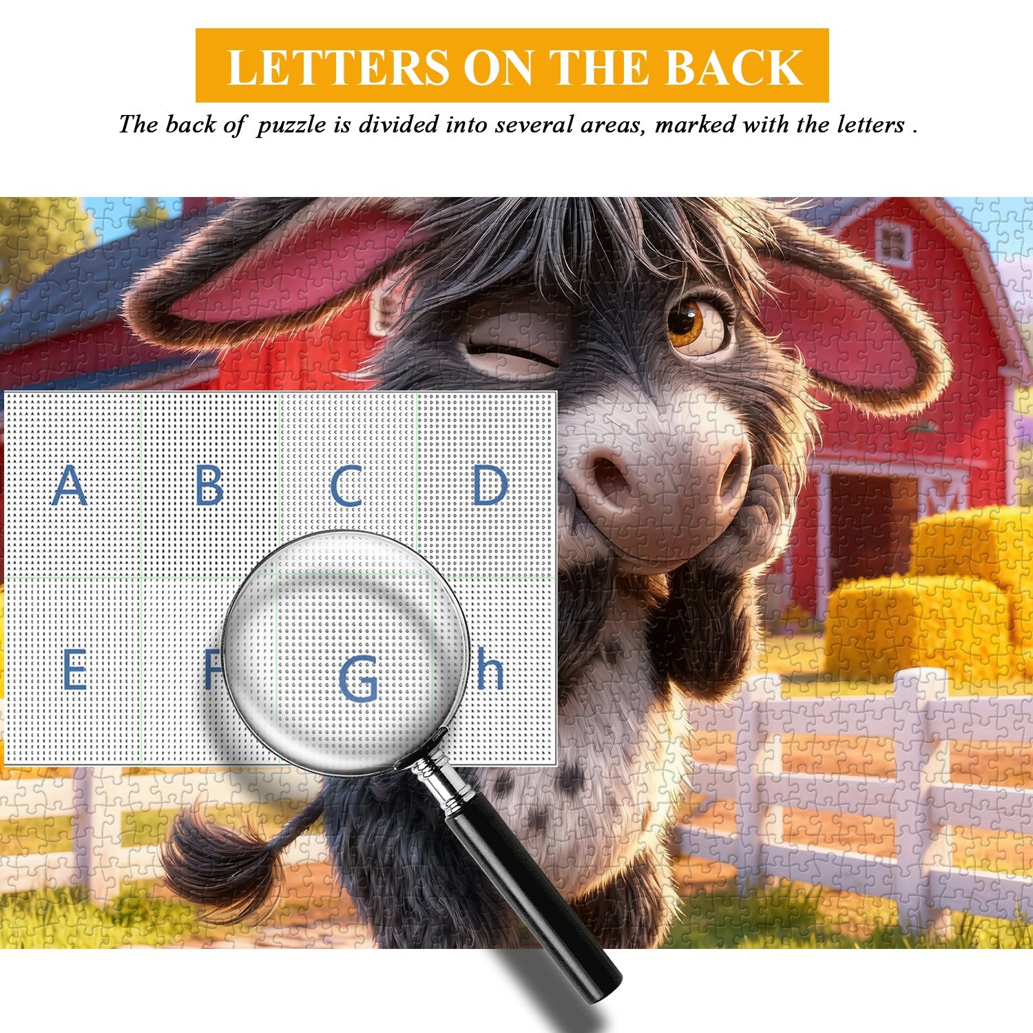 Donkey Barnyard Charm Jigsaw Puzzle 1000 Pieces