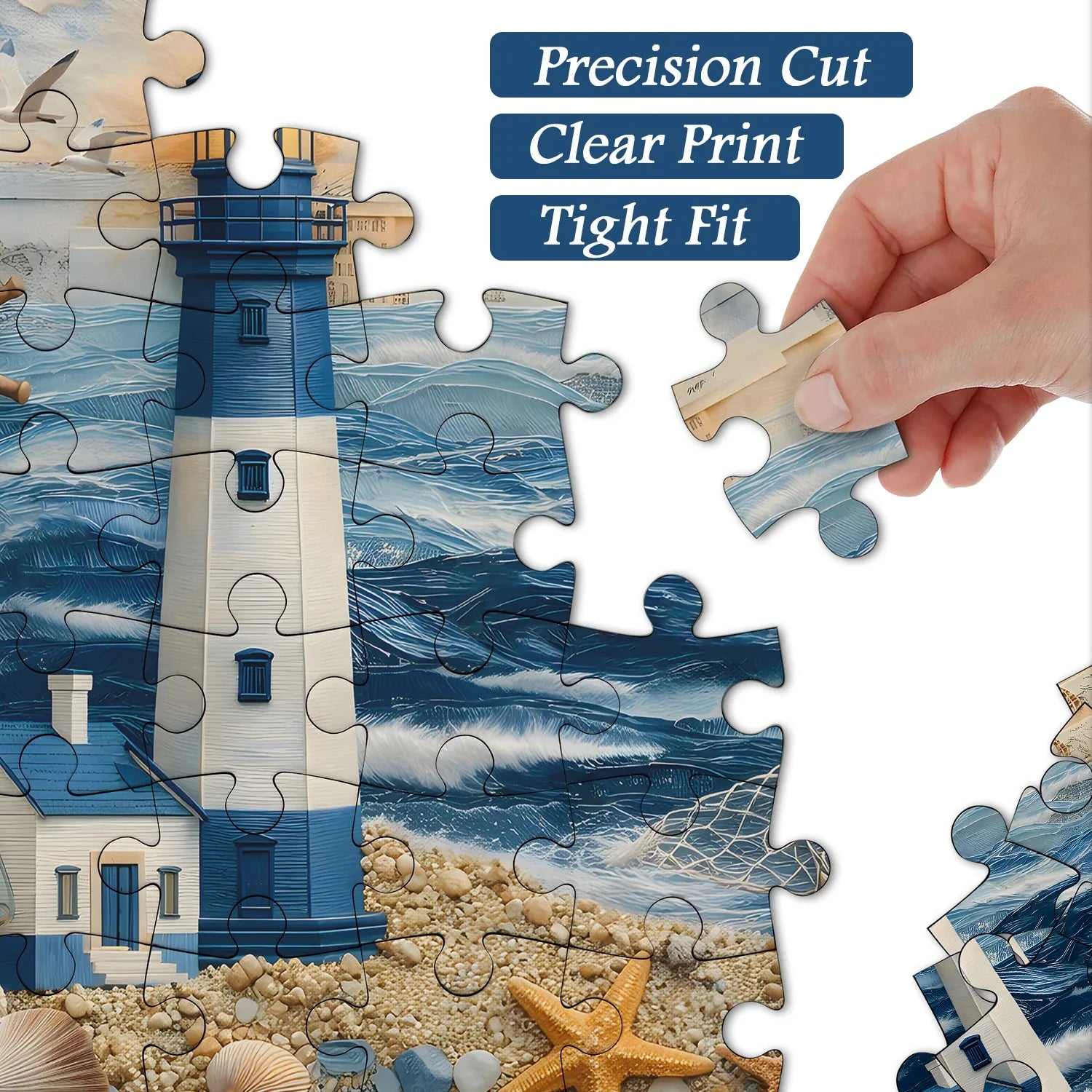 Puzzle Faro e Mare 1000 Pezzi