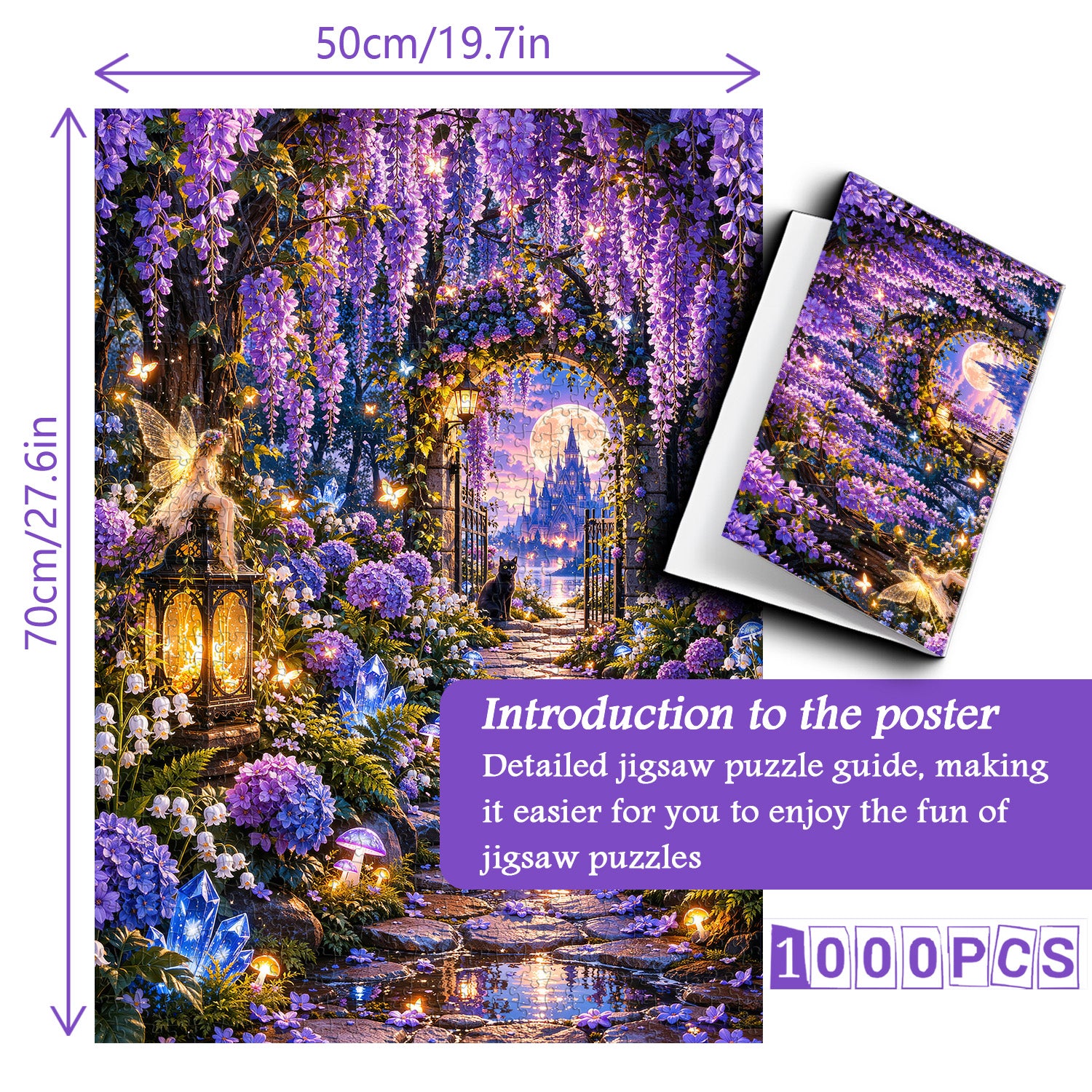Wisteria Garden Jigsaw Puzzle 1000 Pieces