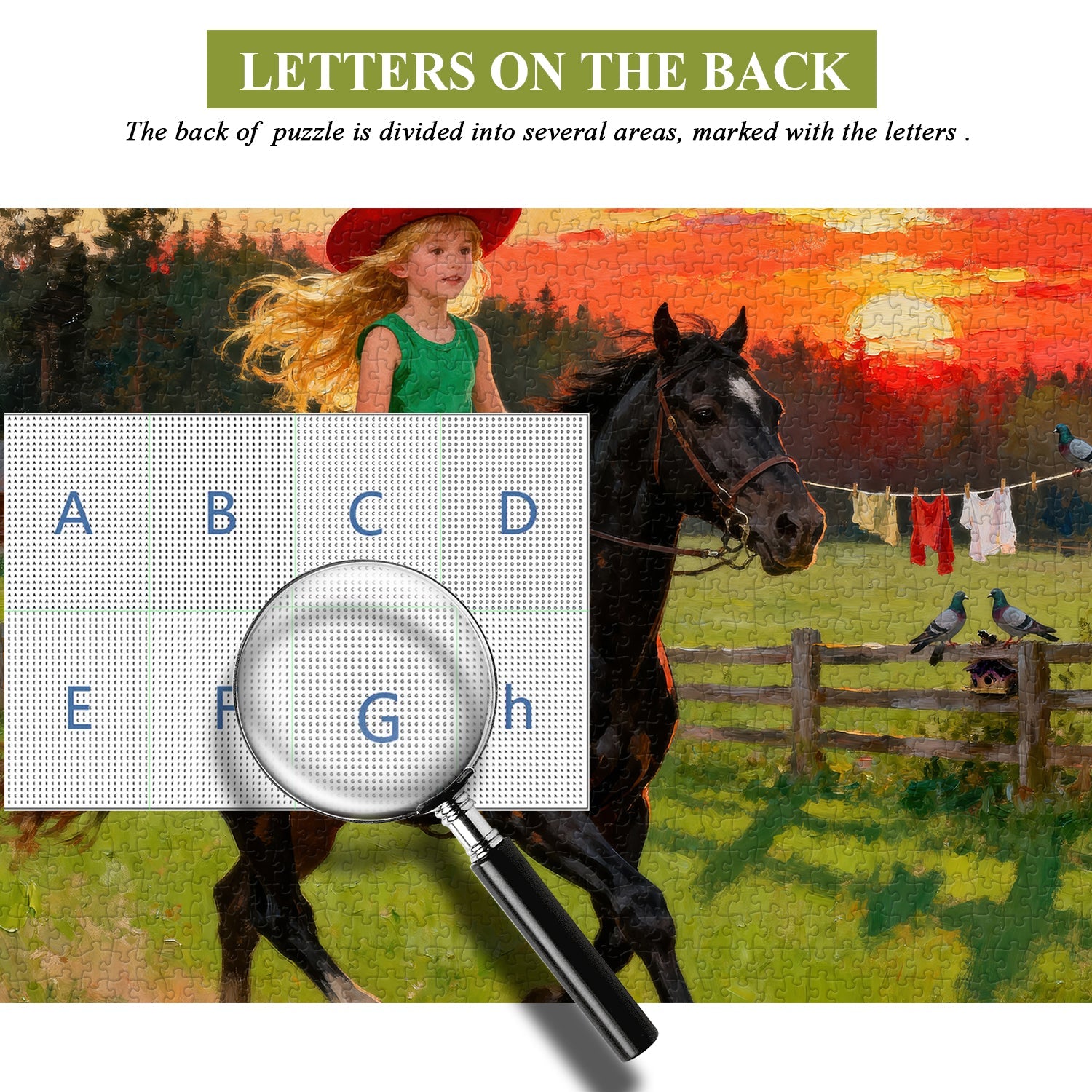 Galloping à Dusk Jigsaw Puzzle 1000 pièces