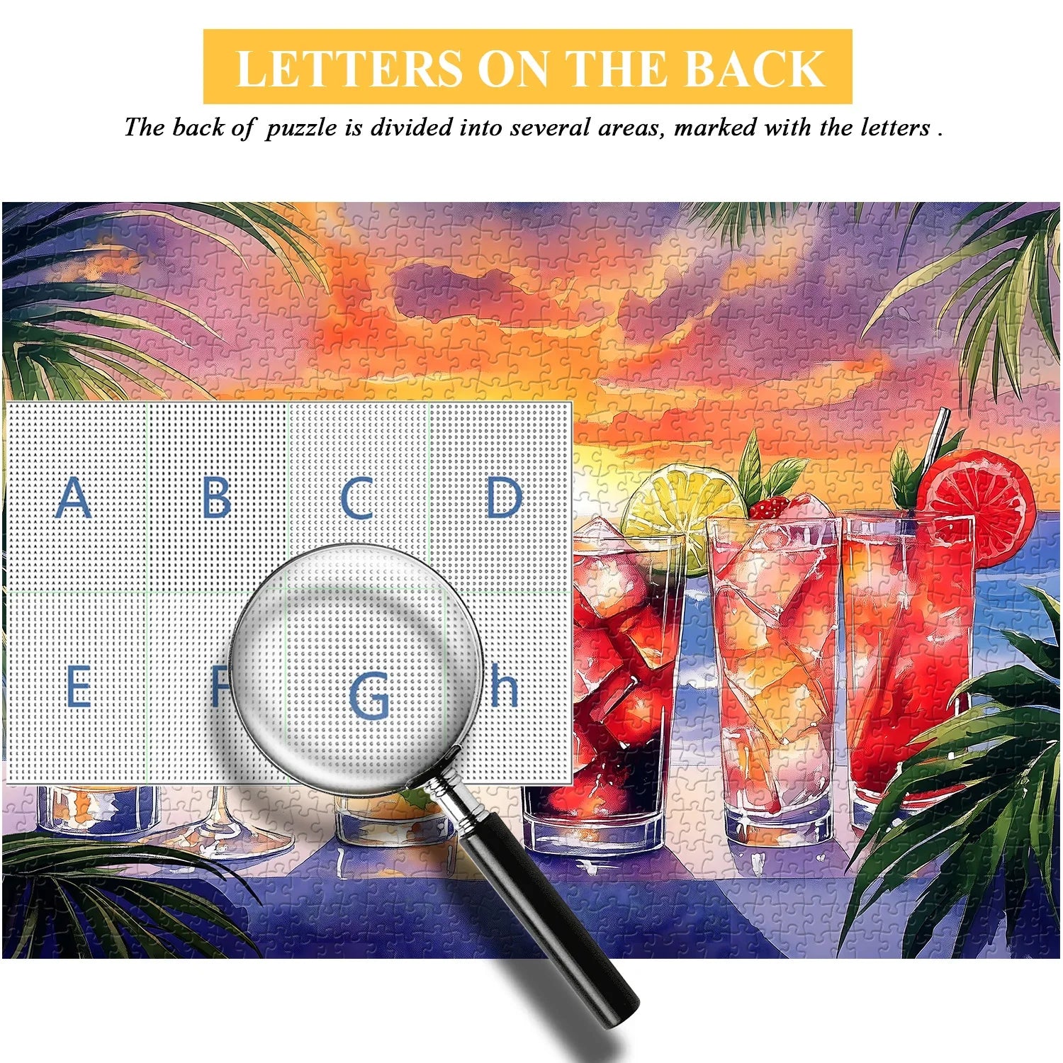 Sunset Ice Drinks Jigsaw Puzzle 1000 Pieces