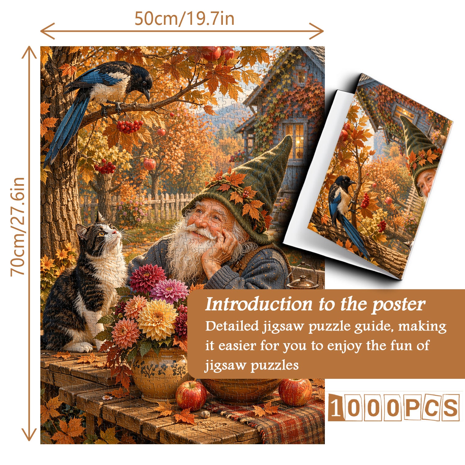 Old Friends in Autumn Jigsaw Puzzle 1000 Pieces