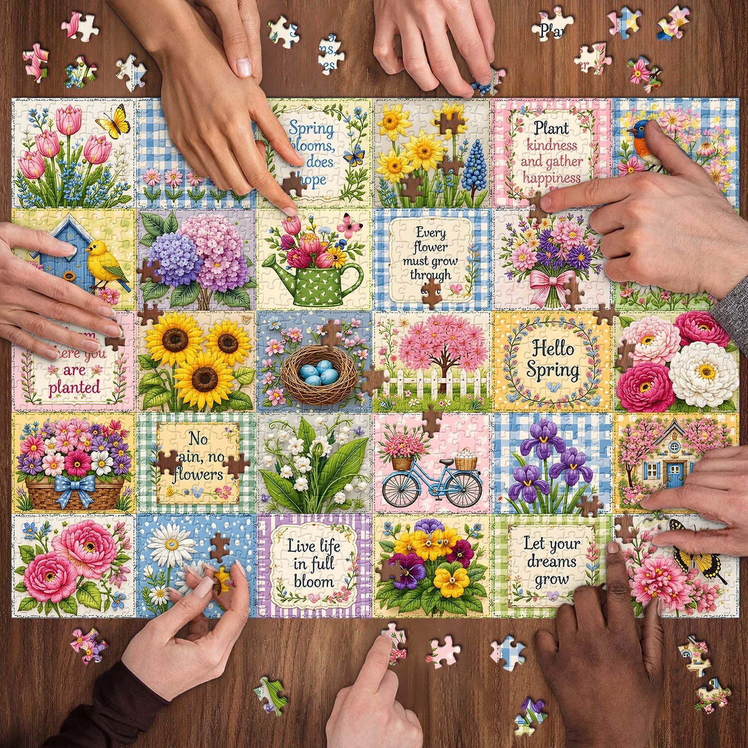 Hello Spring Jigsaw Puzzle 1000 Pieces