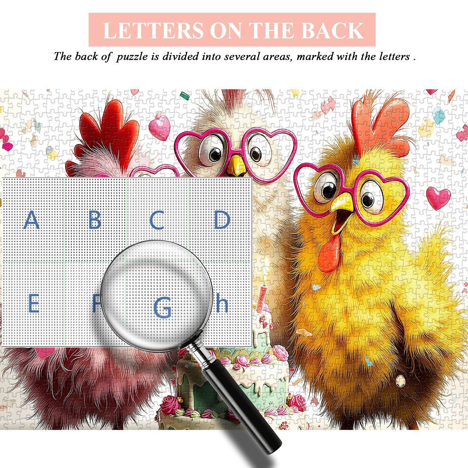 Puzzle di compleanno di pollo Bash 1000 pezzi