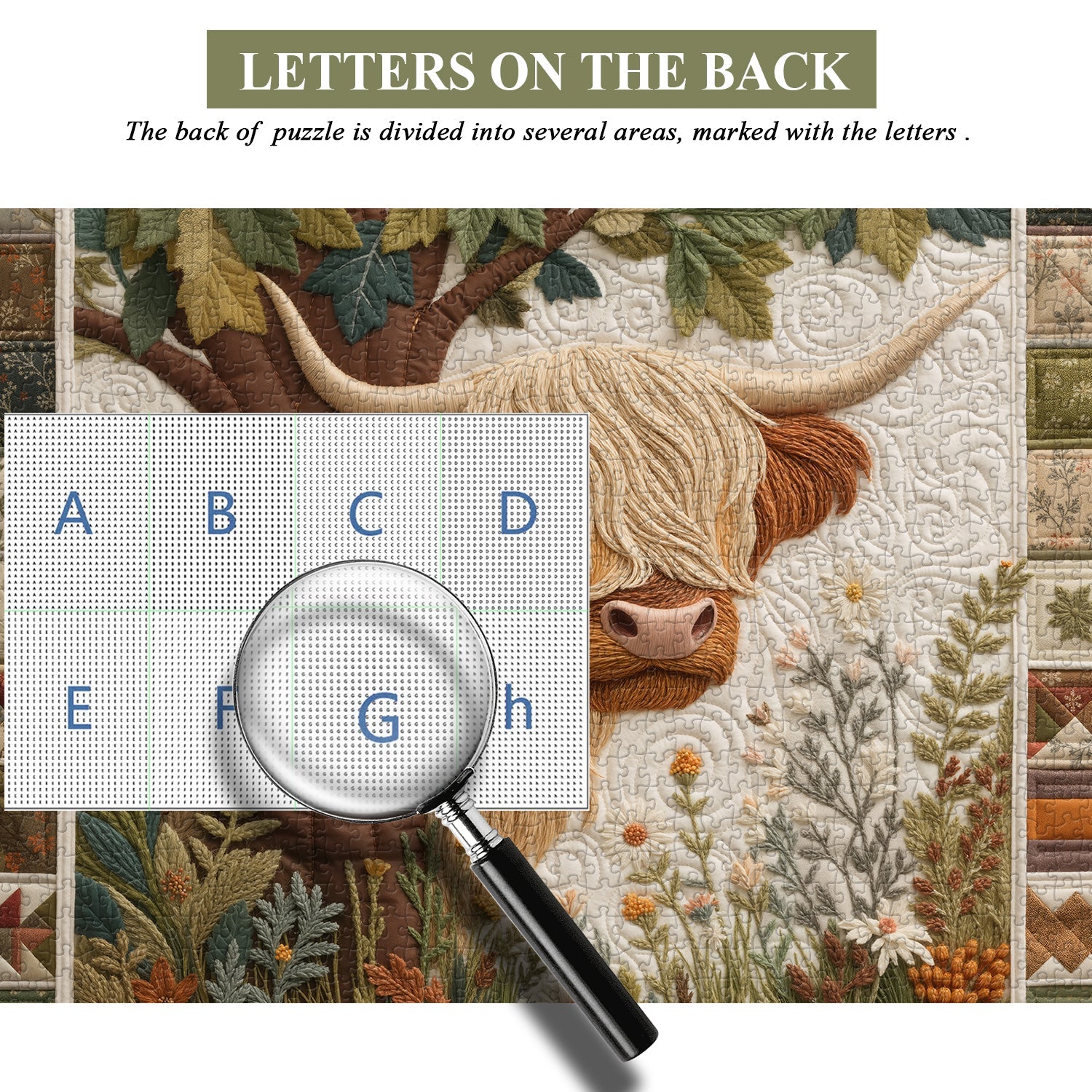Stitched Calf Jigsaw Puzzle 1000 Pieces