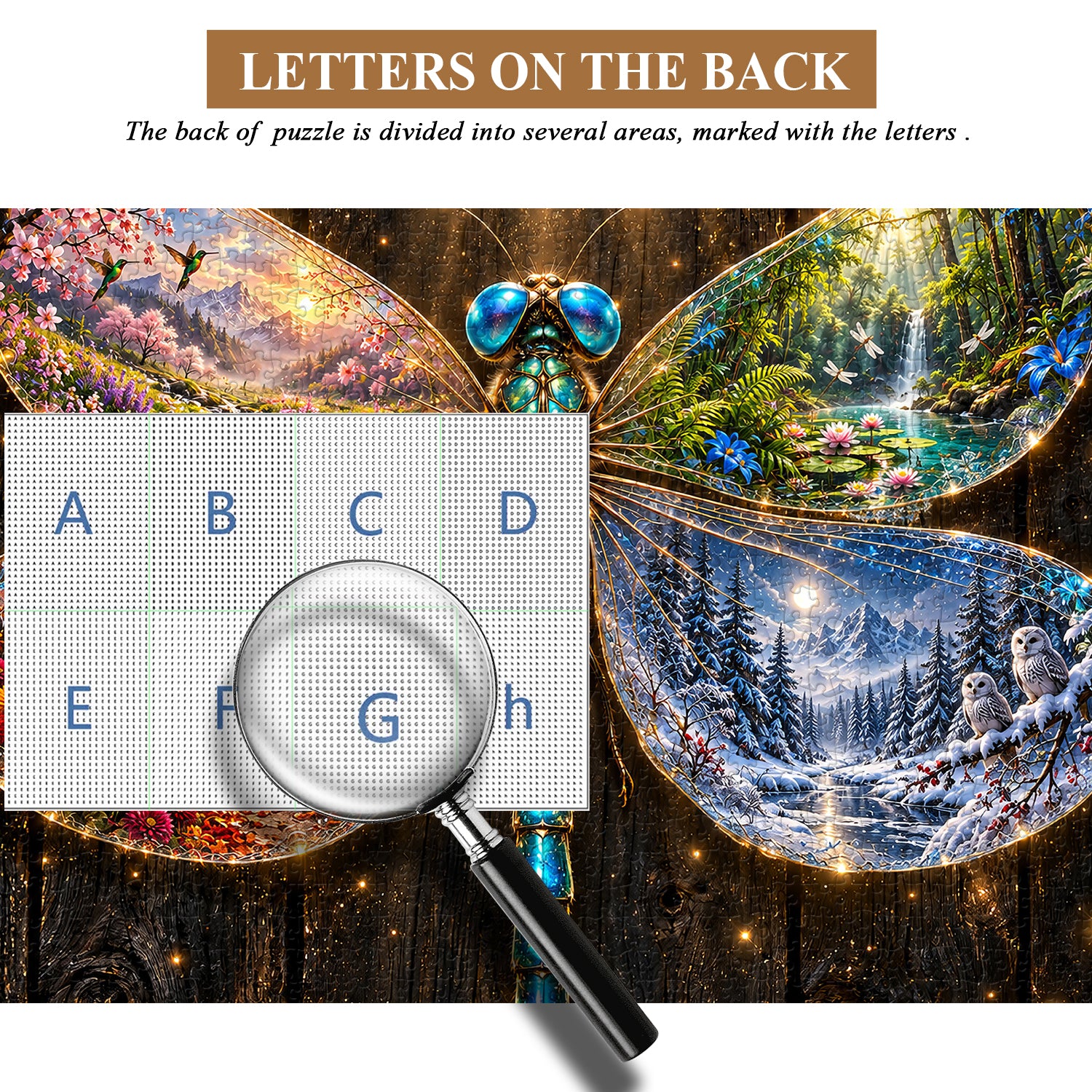 Dragonfly of Seasons Jigsaw Puzzle 1000 Pieces