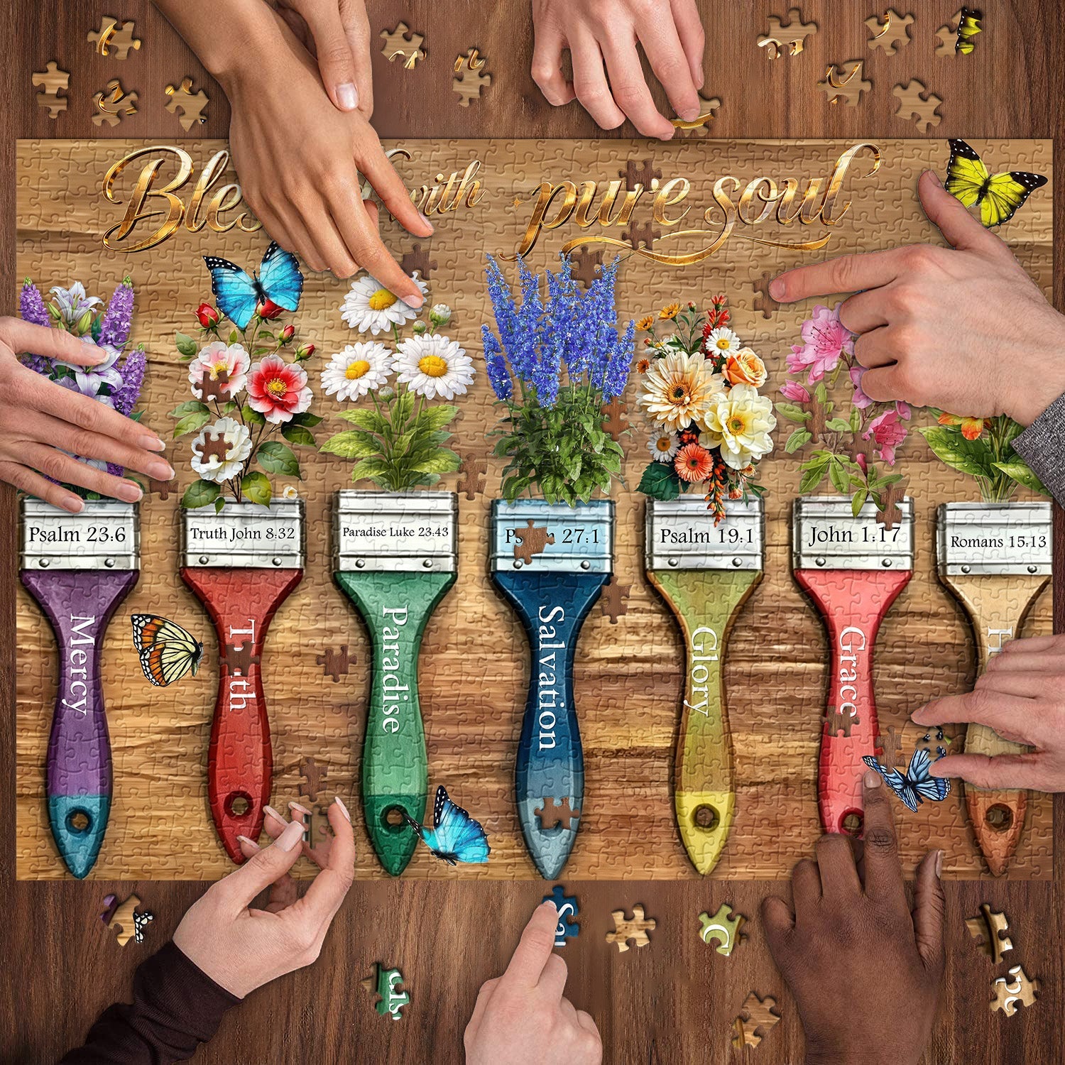 Faith Paint Brushes Jigsaw Puzzle 1000 Pieces