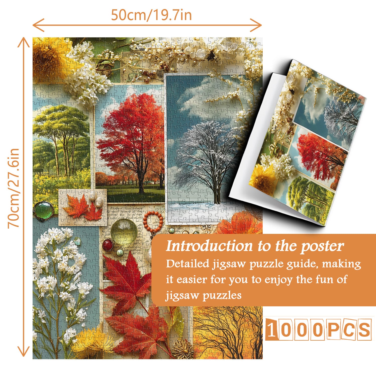 Letters of the Seasons Jigsaw Puzzle 1000 Pieces