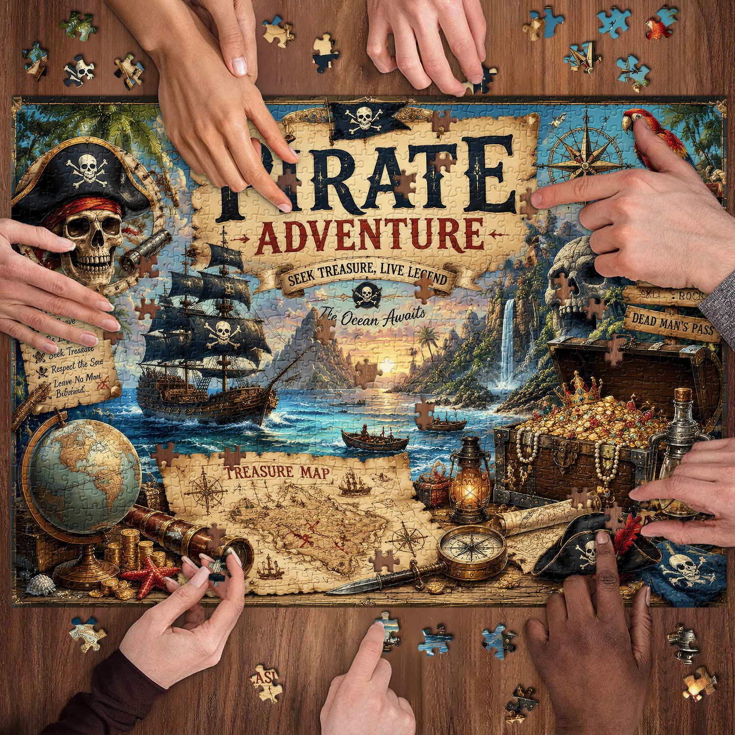 Pirate Adventure Jigsaw Puzzle 1000 Pieces