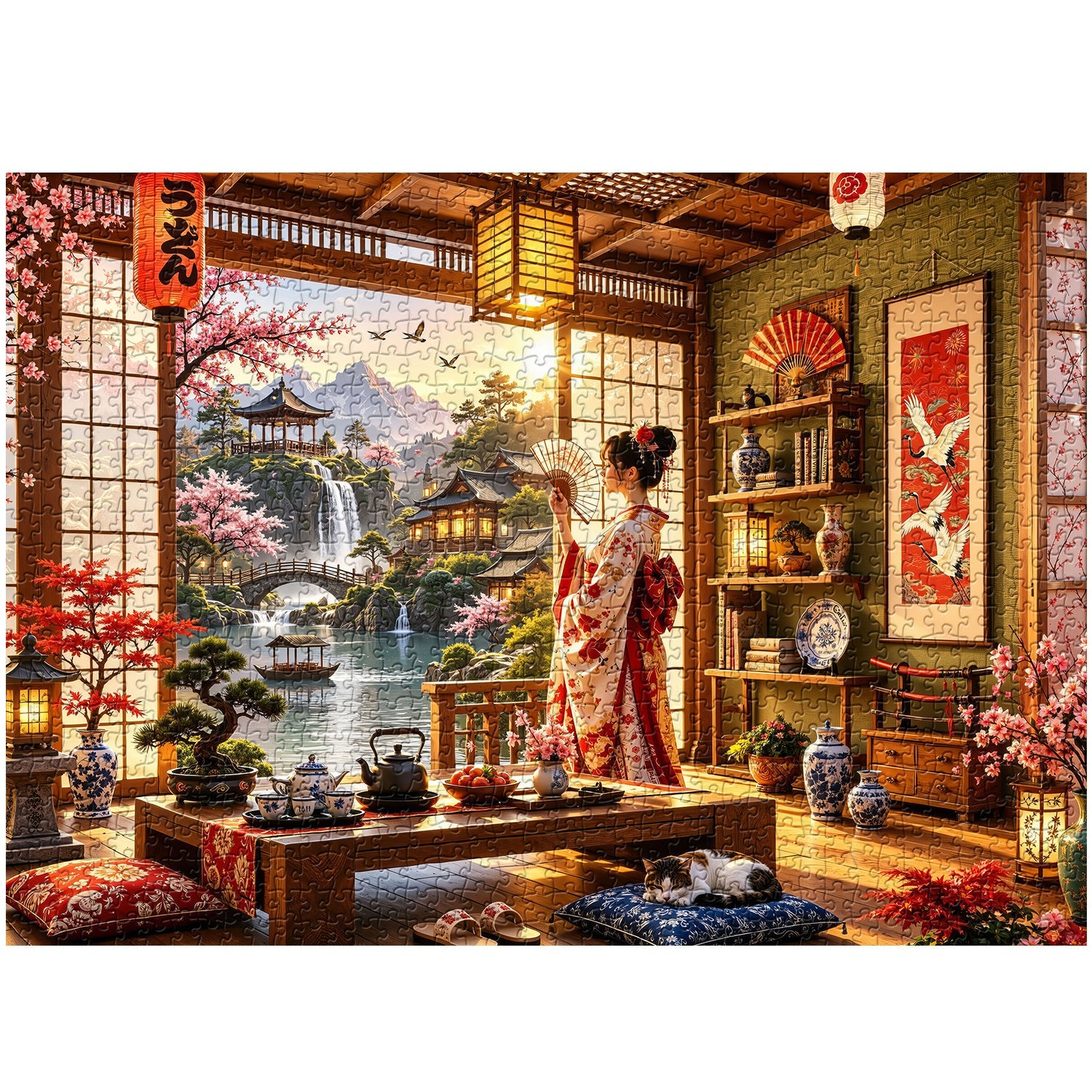 Japanese Tea Retreat Jigsaw Puzzle 1000 Pieces