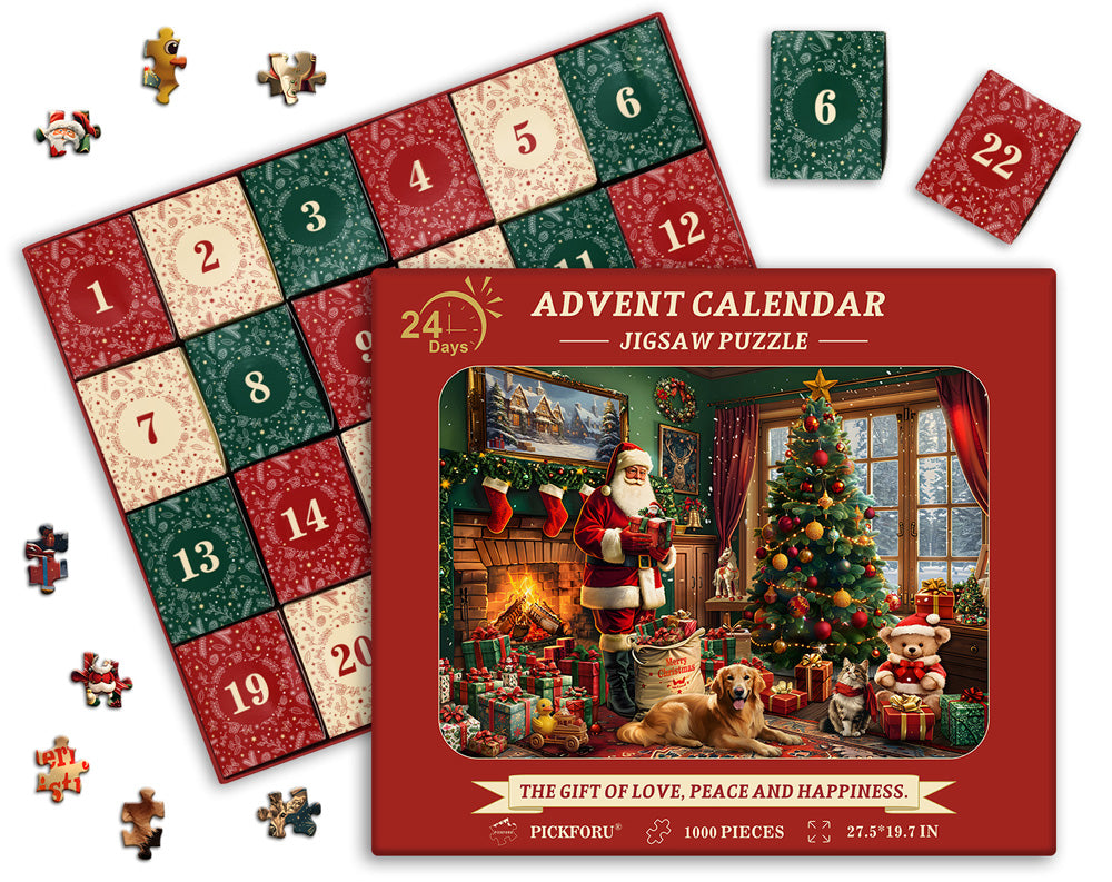  Christmas House Advent Calendar Jigsaw Puzzle 1000 Pieces