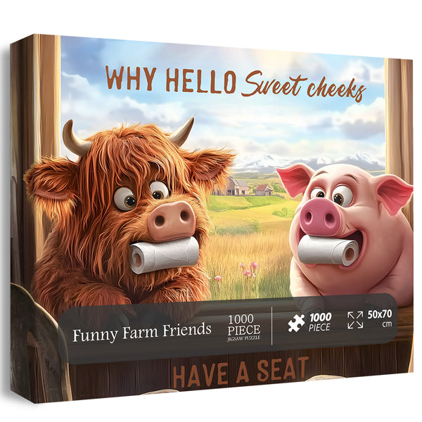 1000-Piece Farm Friends Wooden Jigsaw Puzzle For Adults - Fun & Challenging Family Game - View #14