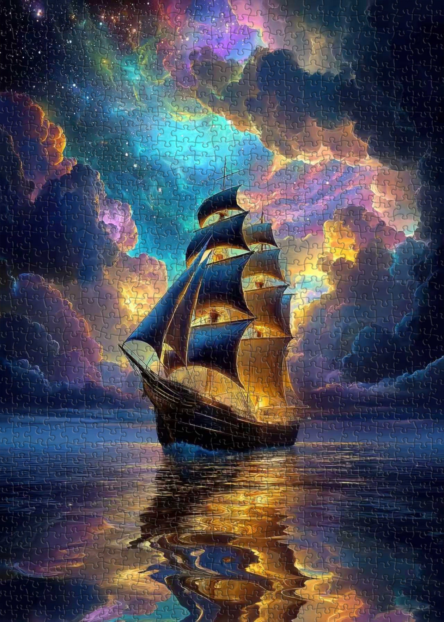 Starlit Sailing Jigsaw Puzzle 1000 Pieces