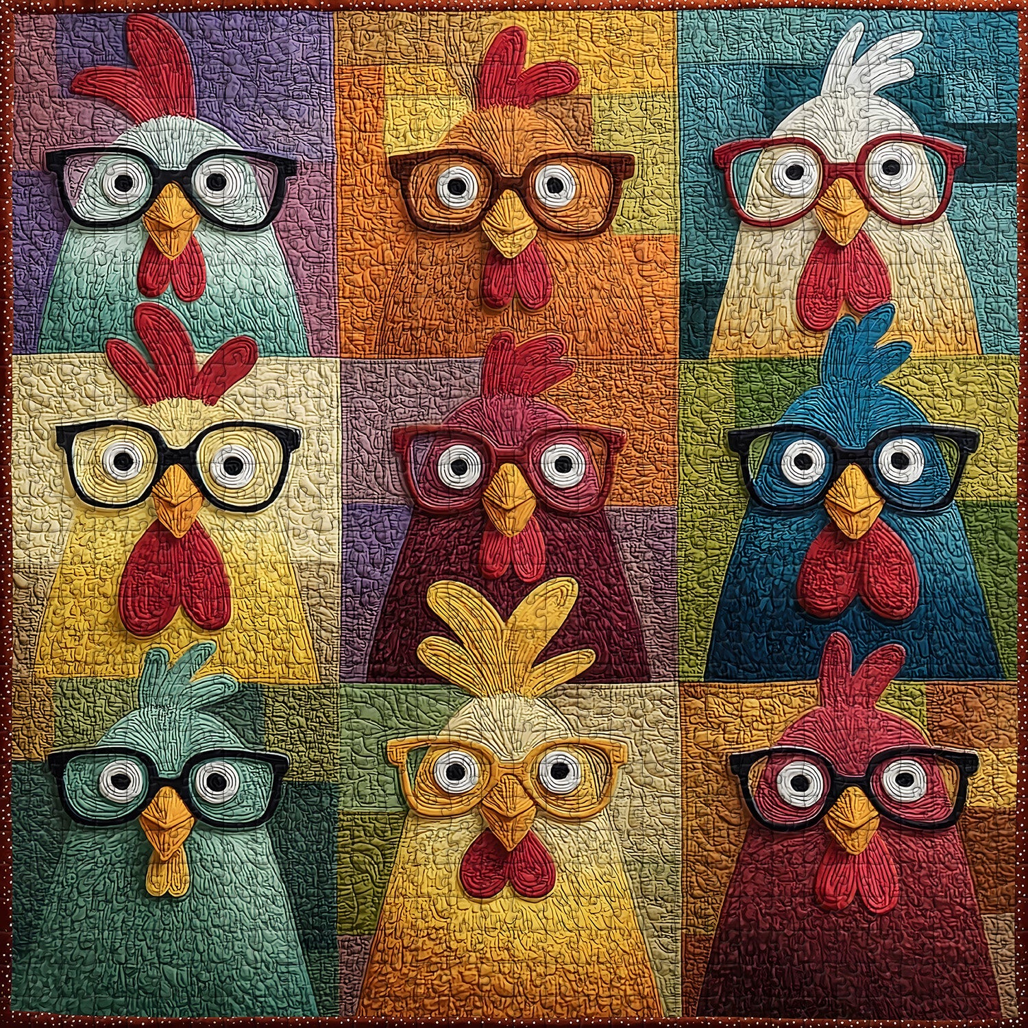 Stoff-Huhn-Spaß-Puzzle, 1000 Teile