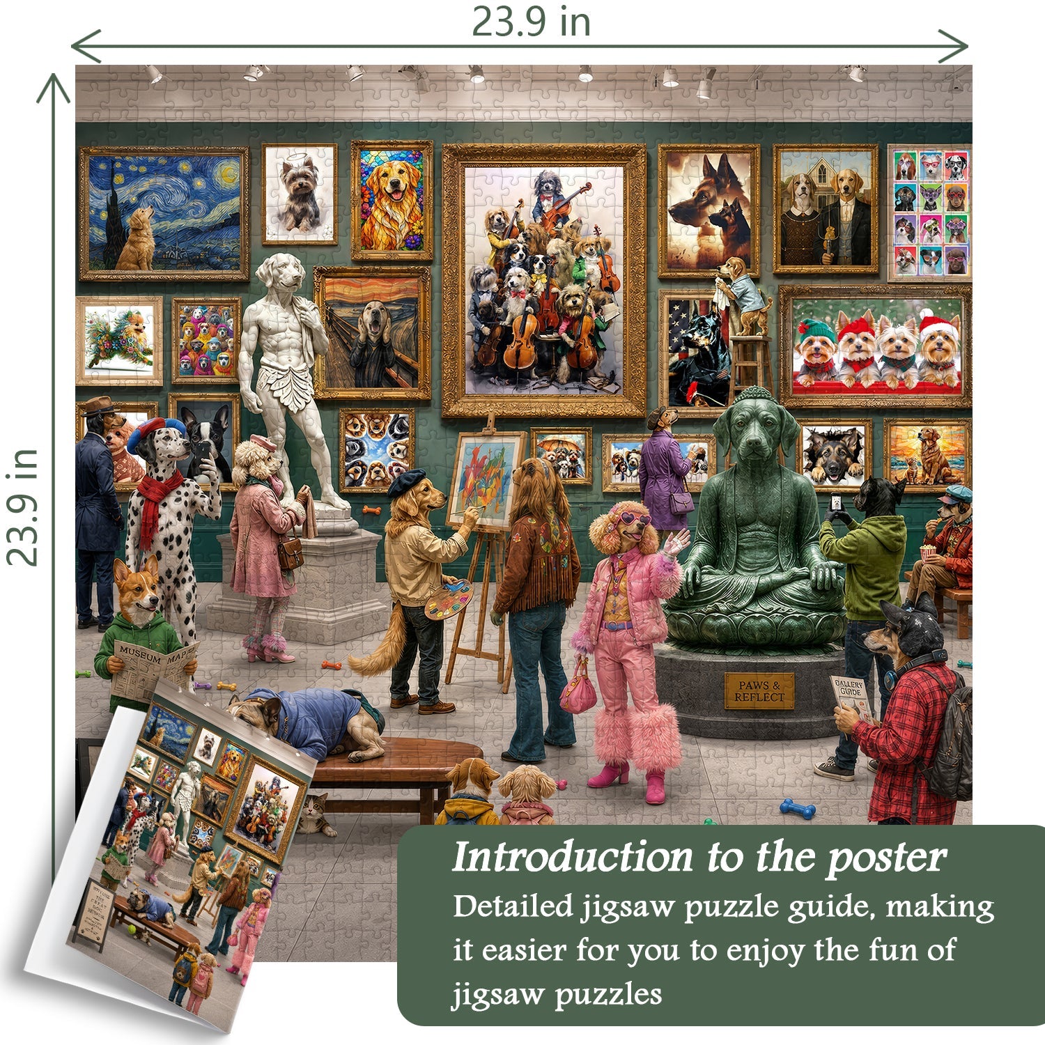 Fur & Fine Art Gallery Jigsaw Puzzle 1000 Pieces