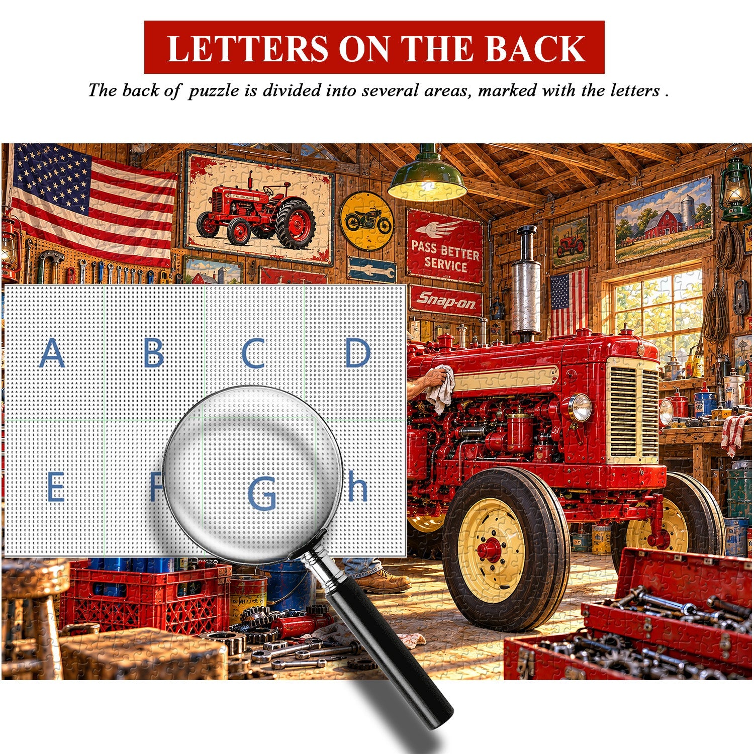 Tractor Repair Barn Jigsaw Puzzle 1000 Pieces