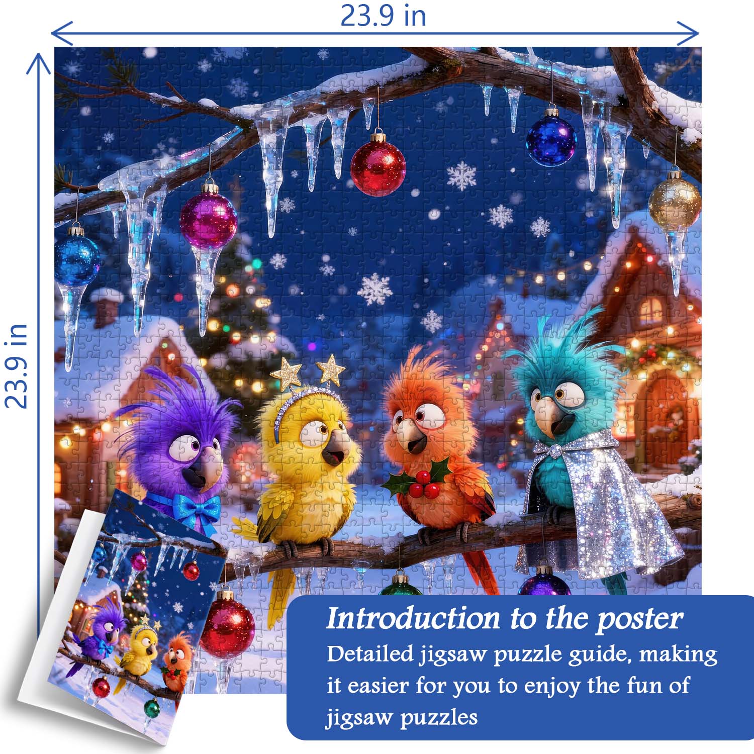 Colorful Birds Workshop Jigsaw Puzzle 1000 Pieces