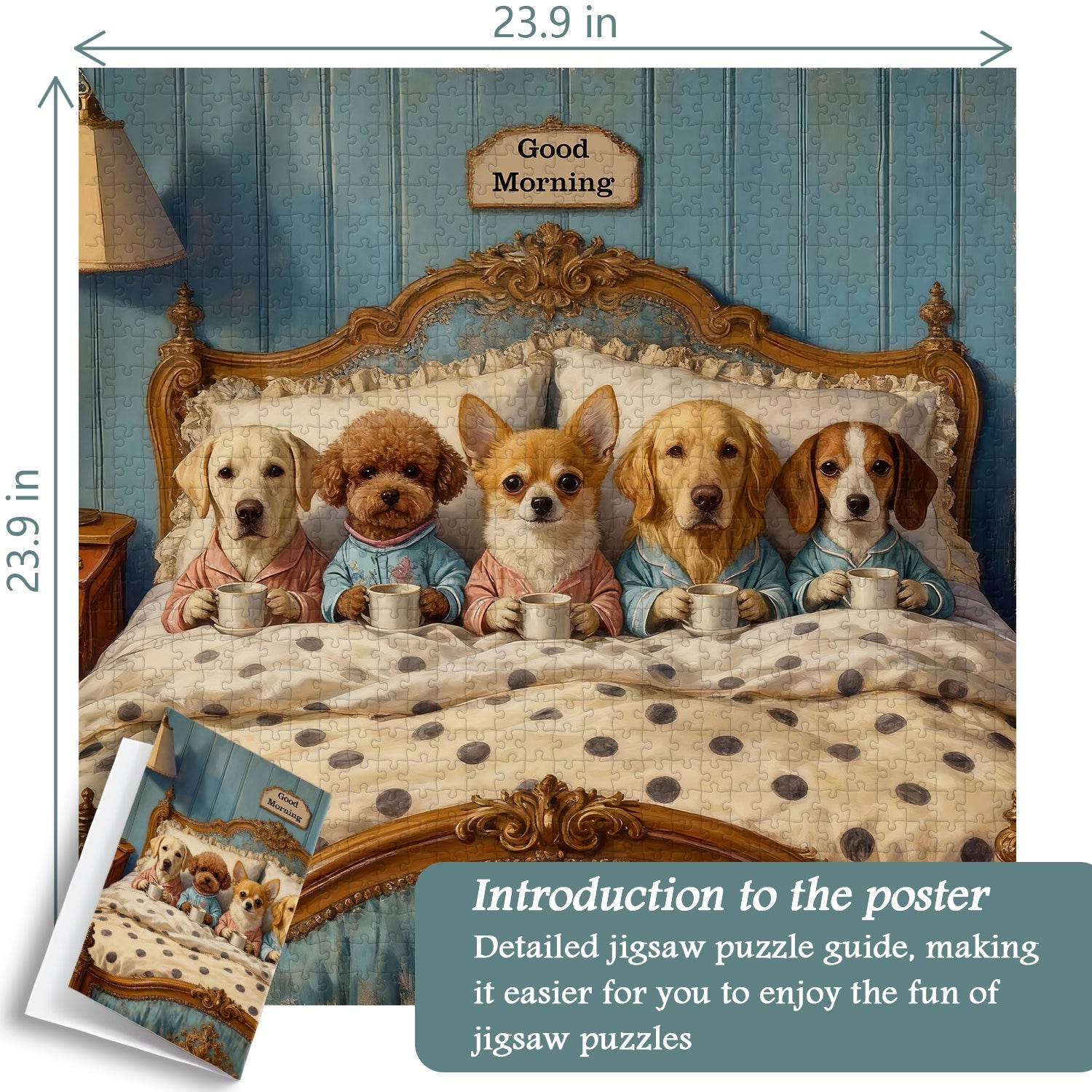 Cozy Pajama Pups Jigsaw Puzzle 1000 Pieces