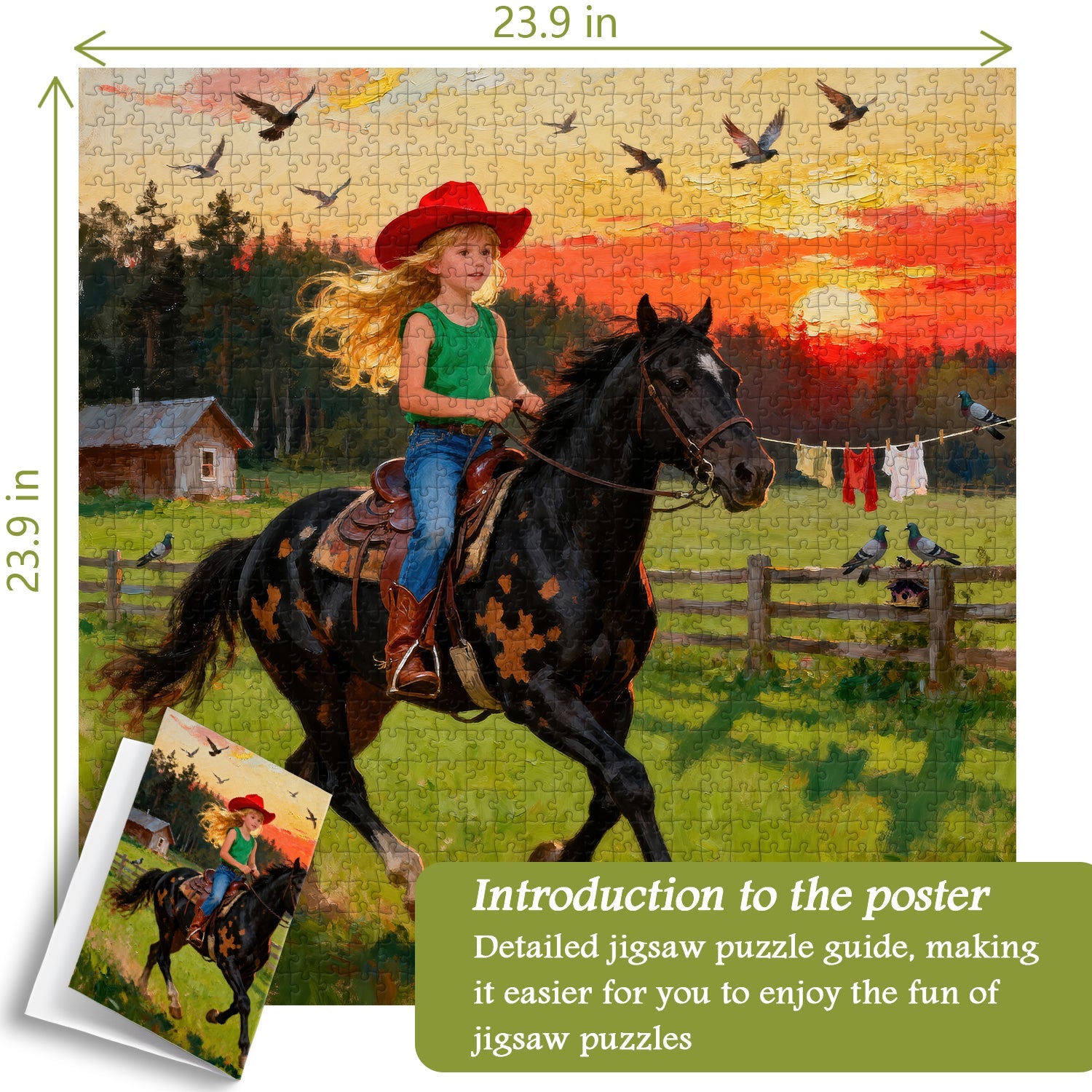Galloping à Dusk Jigsaw Puzzle 1000 pièces