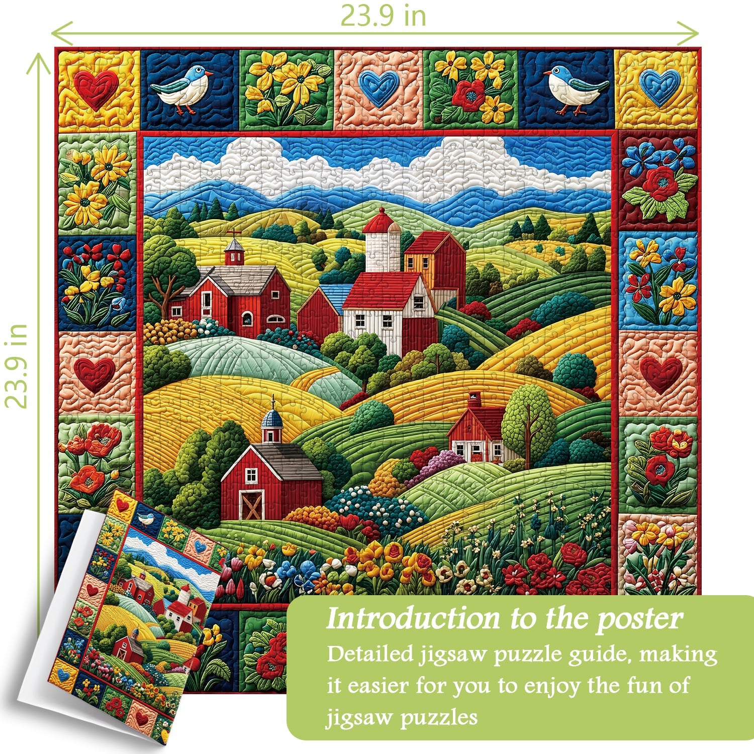 Puzzle trapuntato Homestead 1000 pezzi