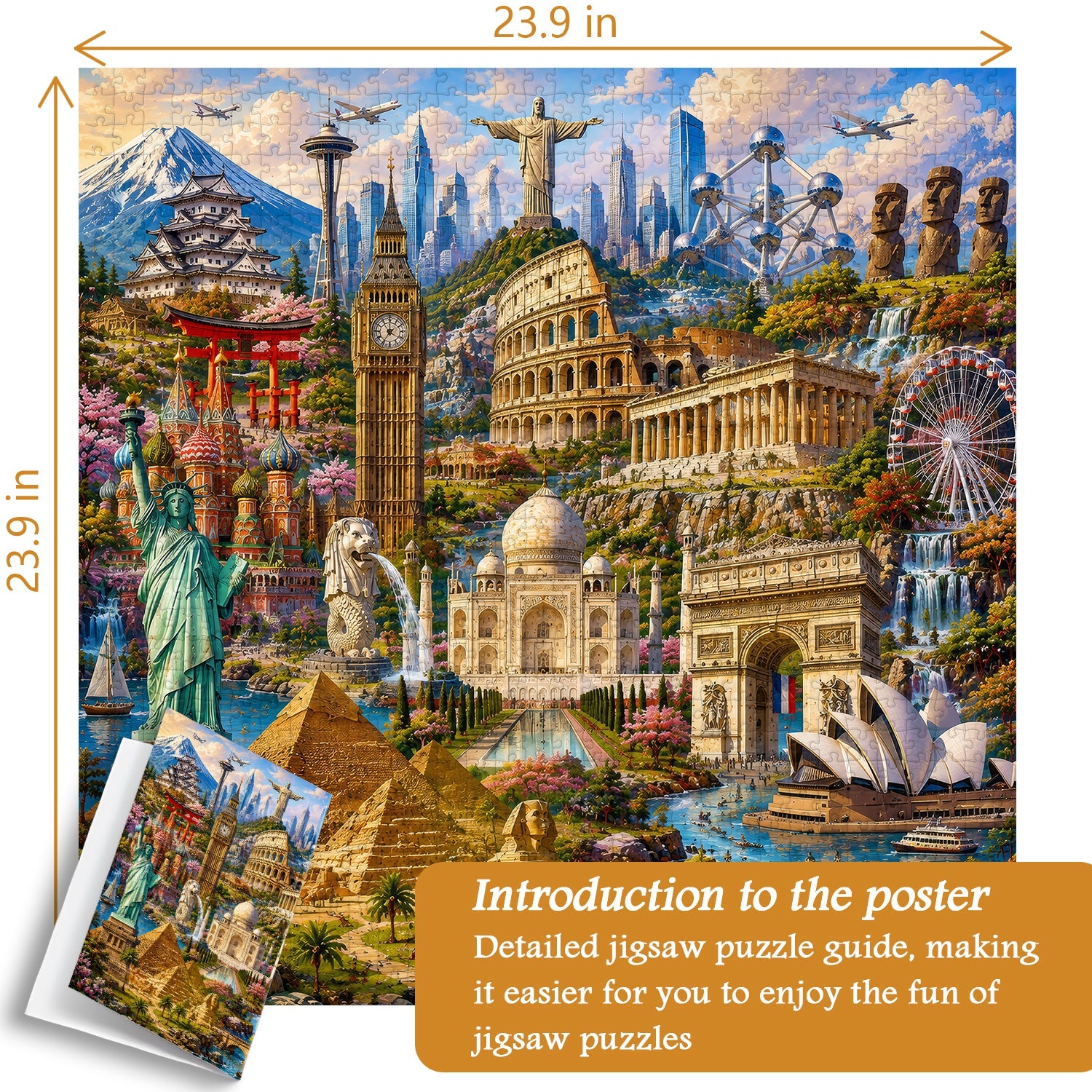 World Wonders Jigsaw Puzzle 1000 Pieces