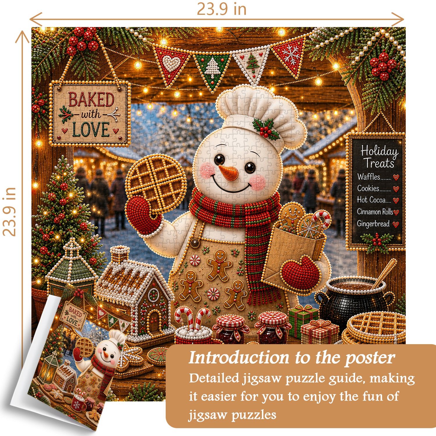 Snowman Baker Jigsaw Puzzle 1000 Pieces