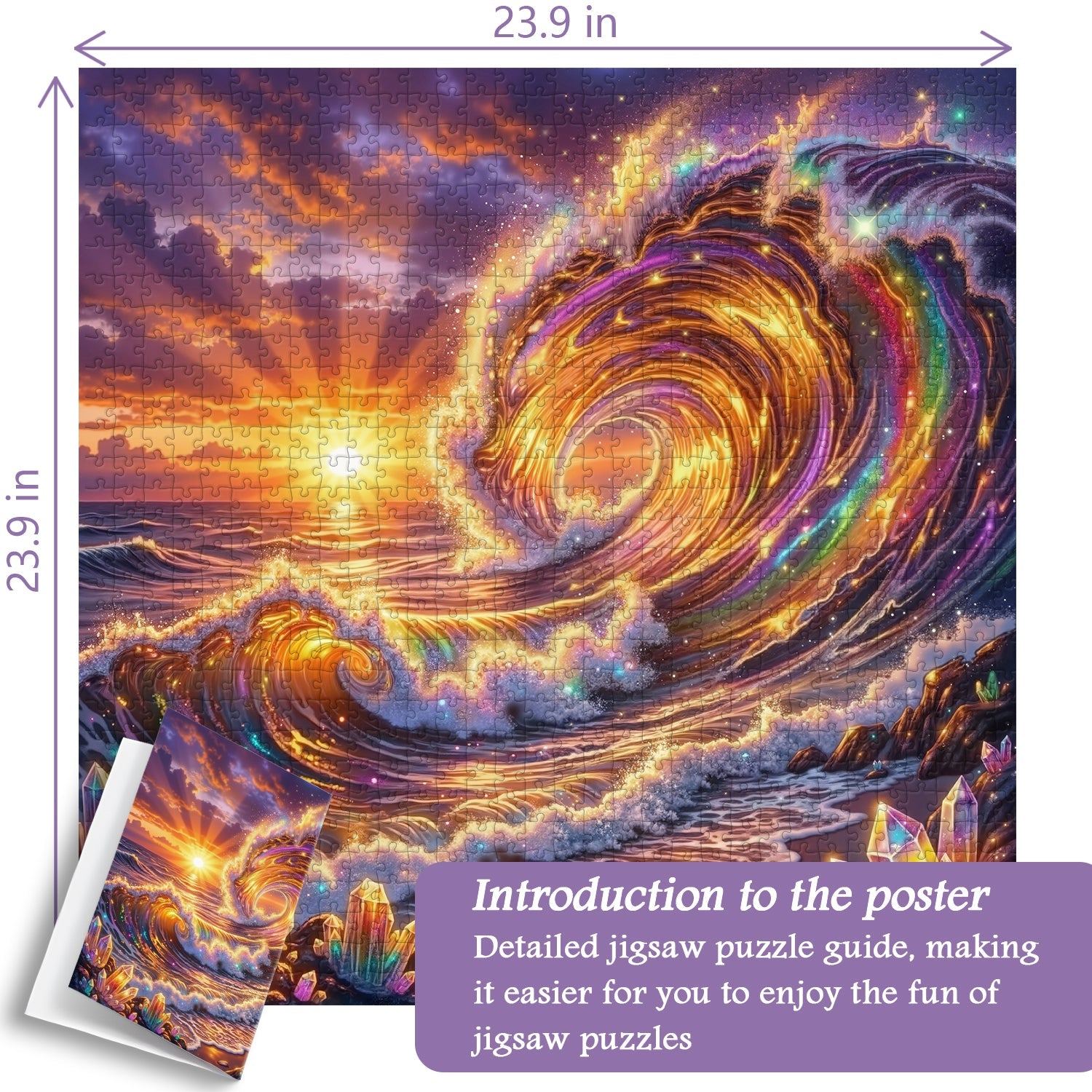 Puzzle L'alba dei cristalli 1000 pezzi