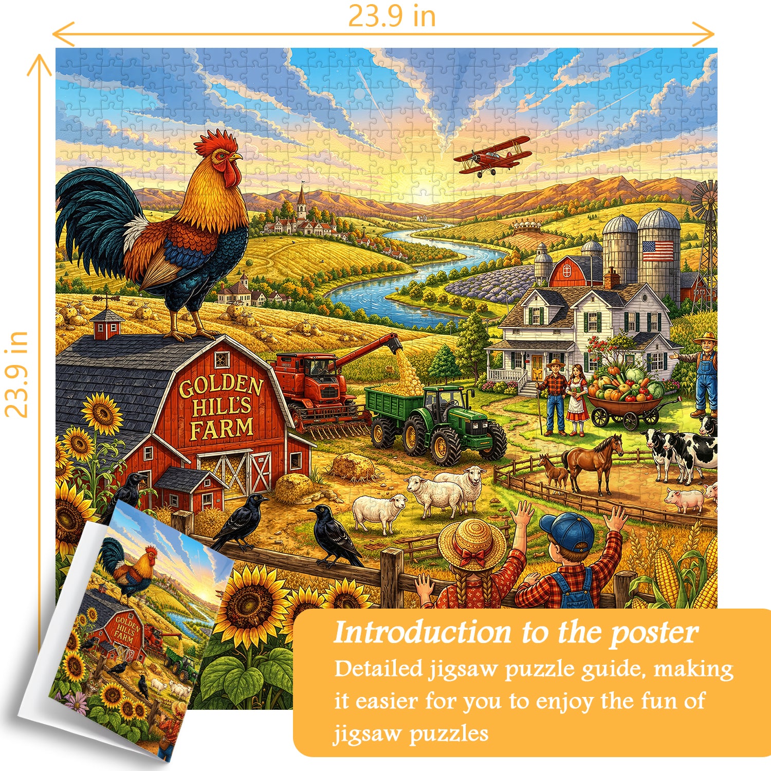 Golden Hills Farm Puzzle 1000 Teile