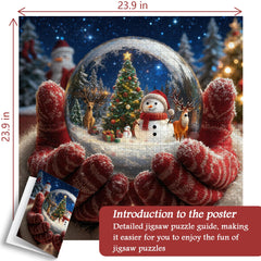 Winter snowball scene Jigsaw Puzzle 1000 Pieces