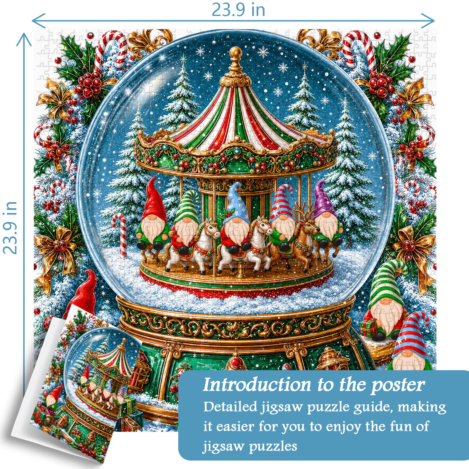 Gnome Crystal Ball Jigsaw Puzzle 1000 Pieces
