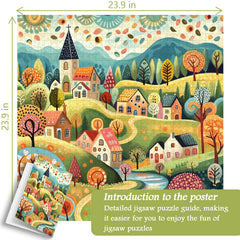 Colorful Autumn Valley Jigsaw Puzzle 1000 Pieces