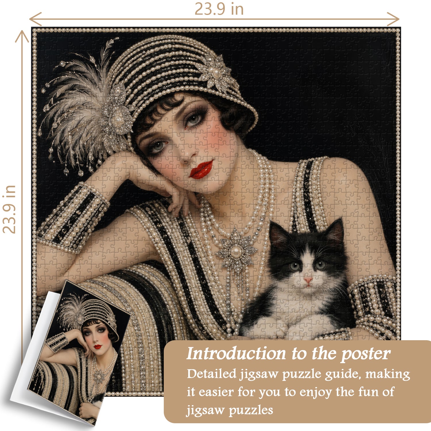 Pearl Flapper Jigsaw Puzzle 1000 Pieces