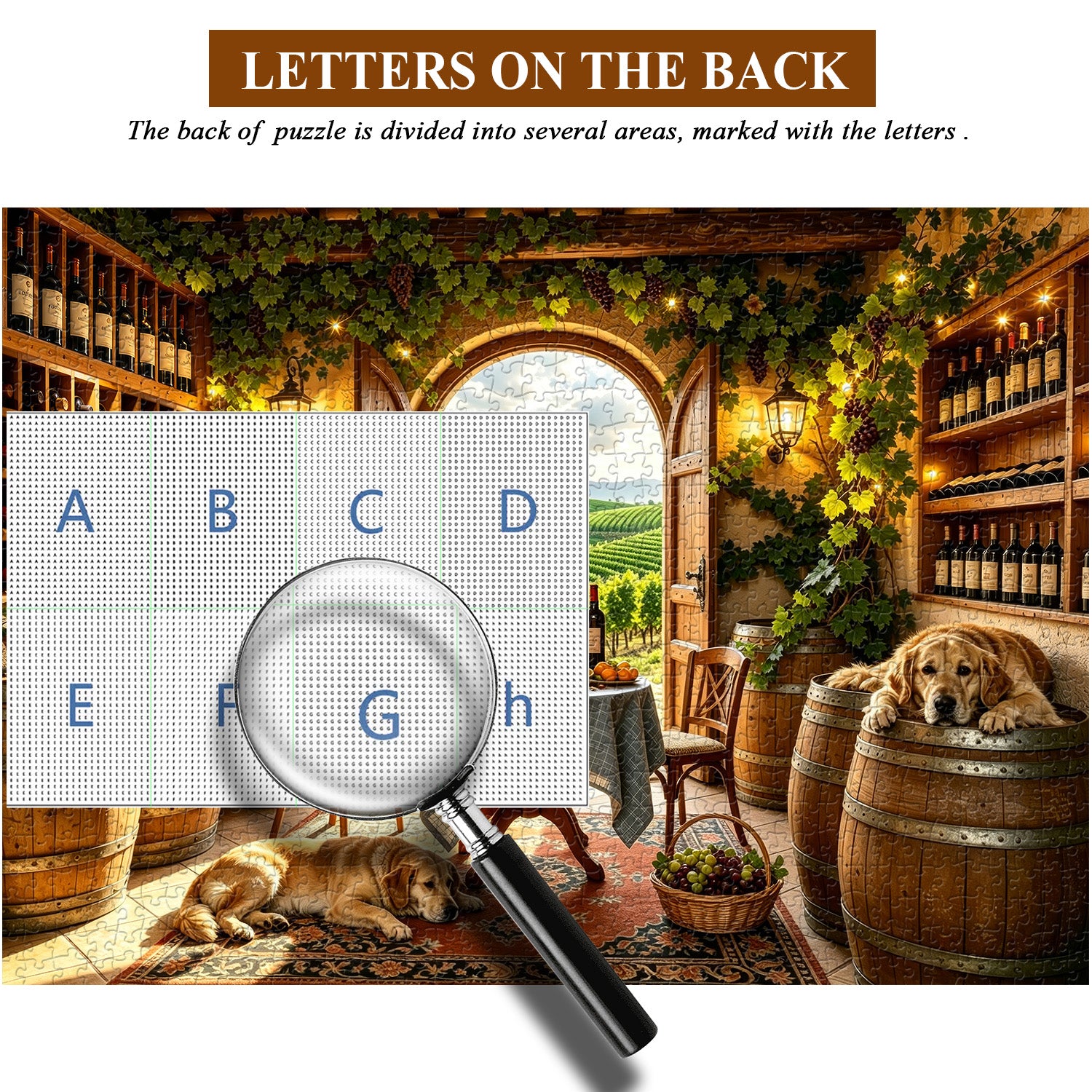 Puzzle Cantina Toscana Illuminata dal Sole 1000 Pezzi